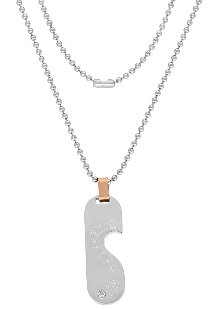 Firetti Schmuckset »Multipack Schmuck Geschenk Halsketten LIEBE«, (Set, 4 tlg.), mit Zirkonia (synth.)