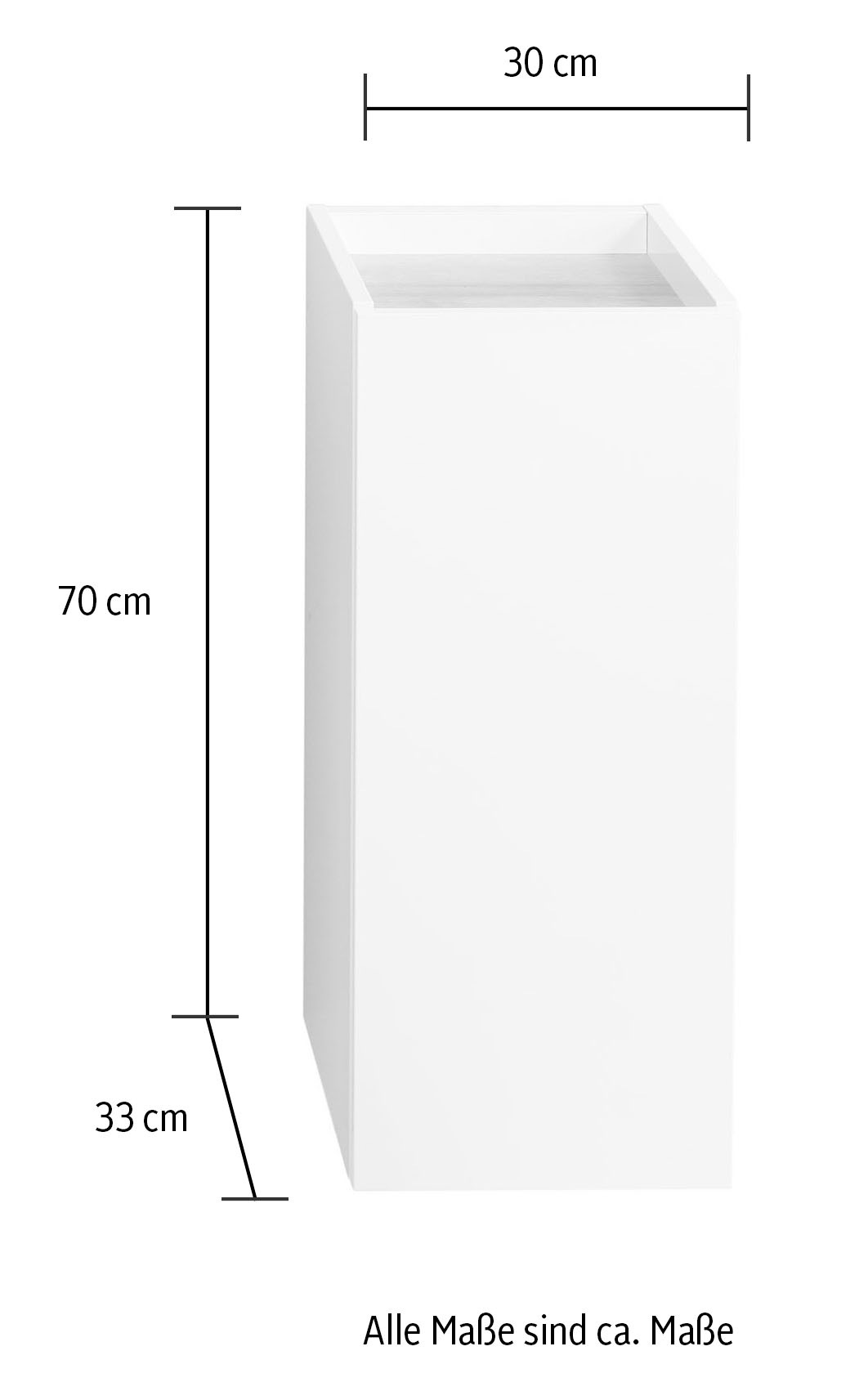 Saphir Badmöbel-Set »Quickset 947 3-teilig, Waschbeckenunterschrank mit Spiegel«, (3 St.), Unterschrank, 3 Türen, 1 Einlegeboden, inkl. Türdämpfer, Weiß Glanz
