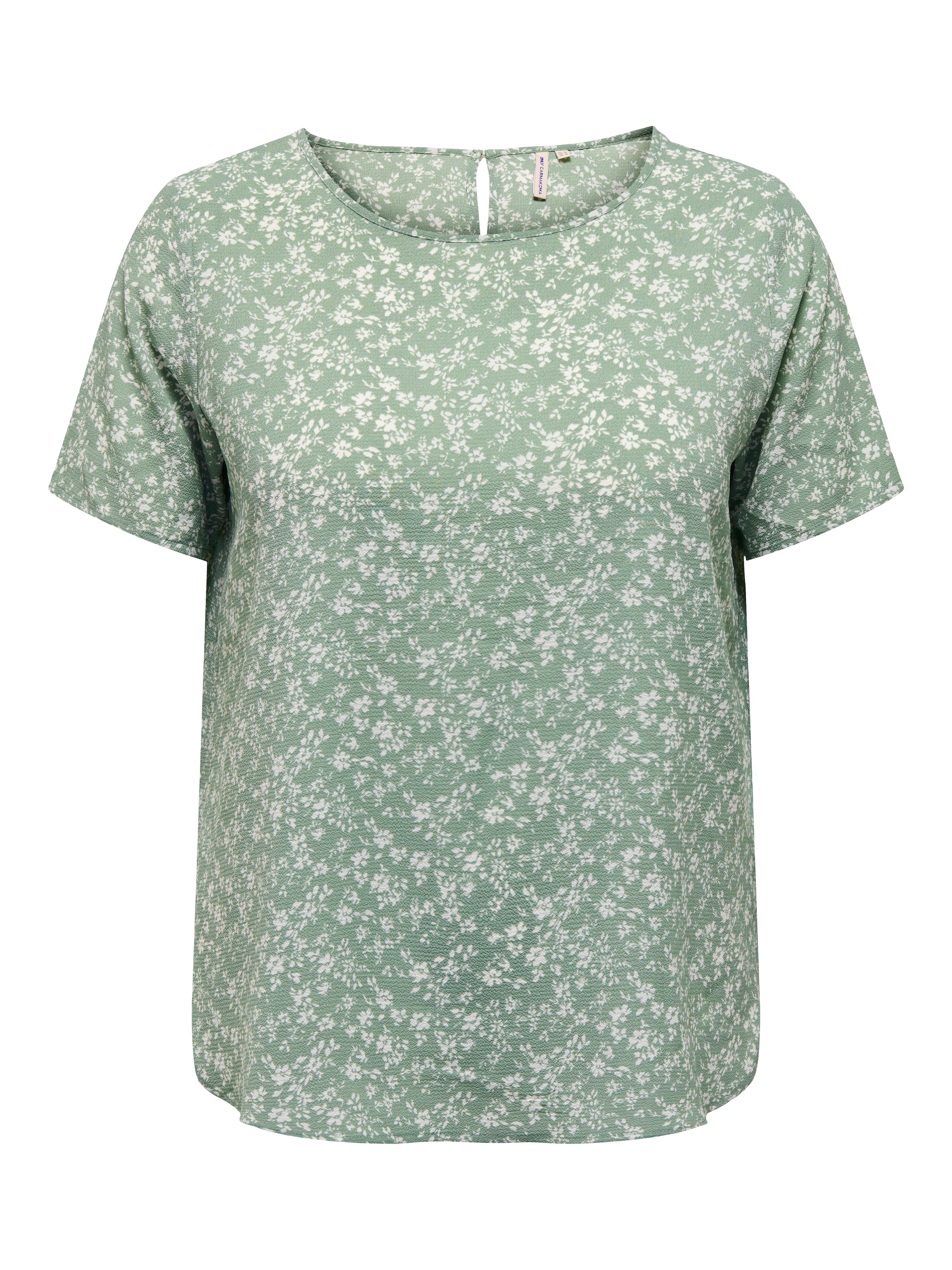 ONLY CARMAKOMA Shirtbluse »CARVICA SS TOP WVN NOOS« Materialmix, regular fit