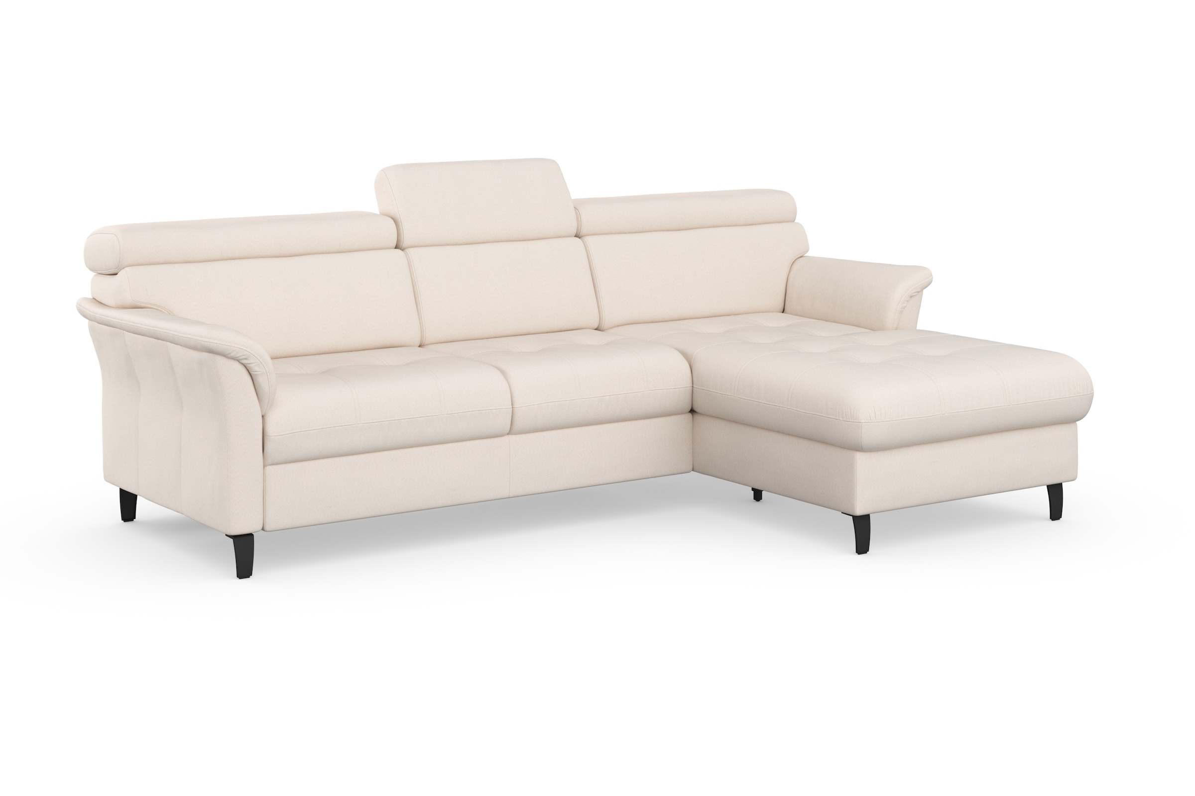 sit&more Ecksofa »Marano L-Form«, inklusive Kopfteilverstellung, wahlweise mit Bettfunktion, Bettkasten