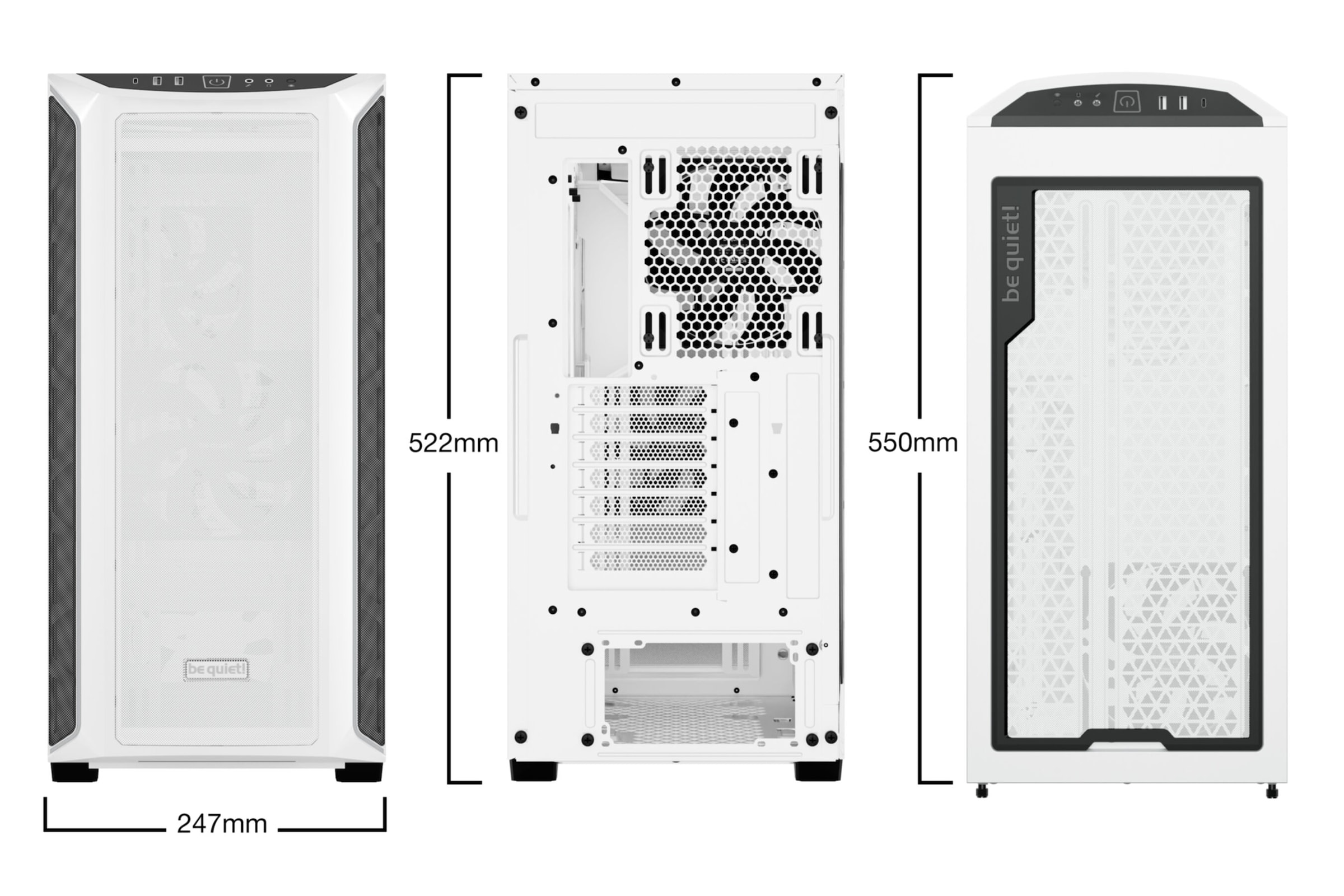 be quiet! PC-Gehäuse »Shadow Base 800 DX White«