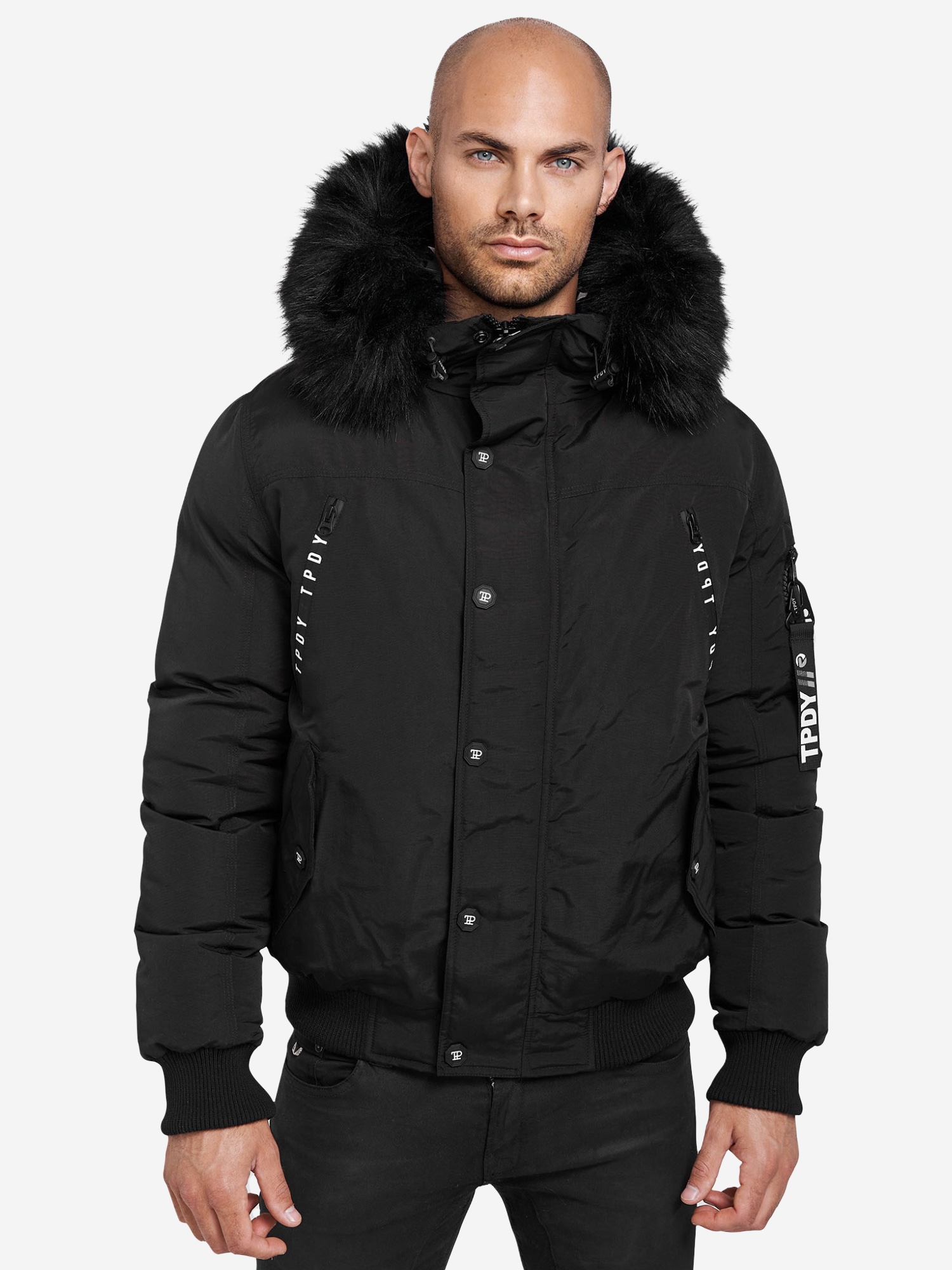 trueprodigy Bomberjacke »Noah Kapuze mit Fellimitat« mit Kapuze