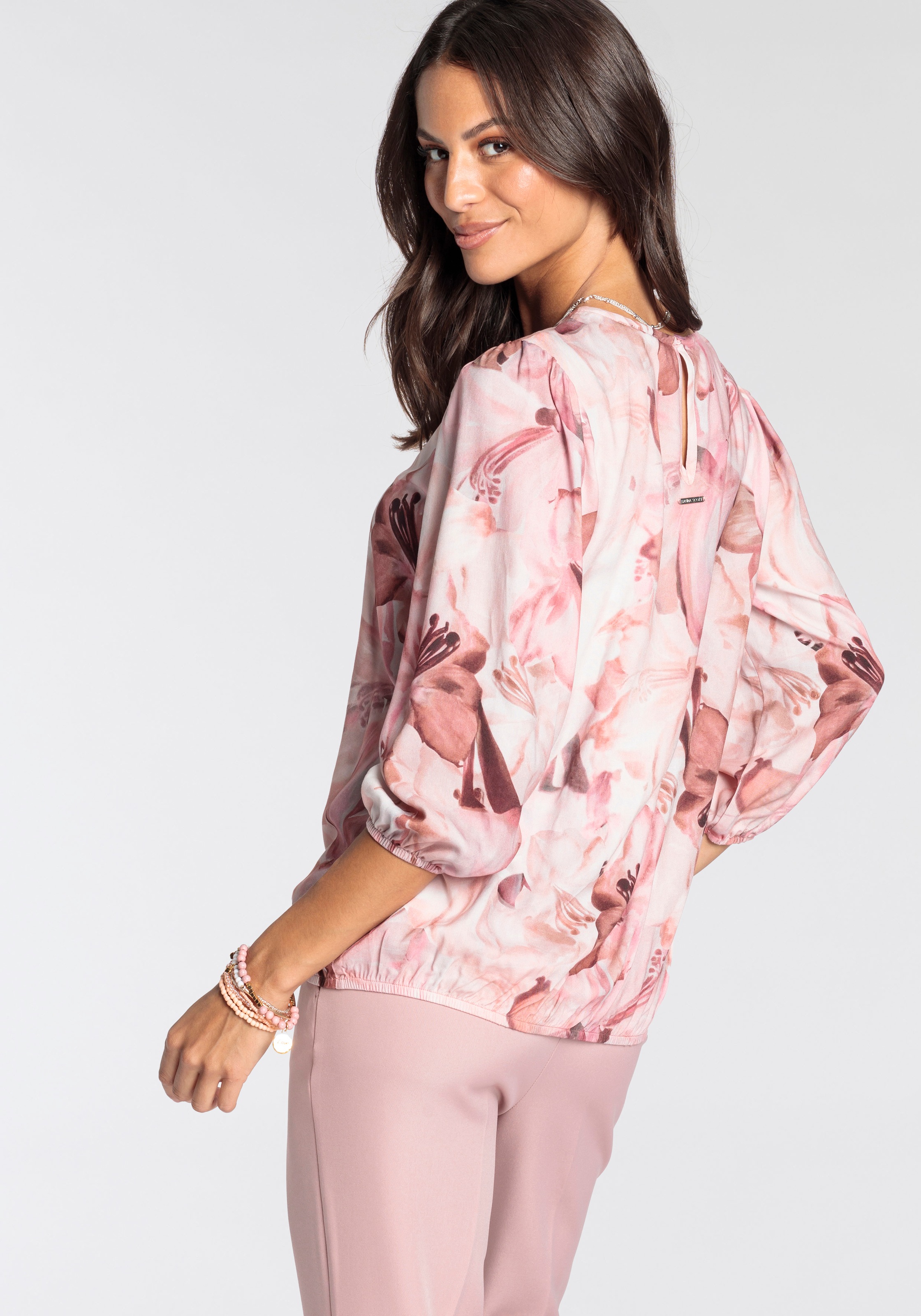 Laura Scott Druckbluse, mit femininen Blumen-Print - NEUE KOLLEKTION