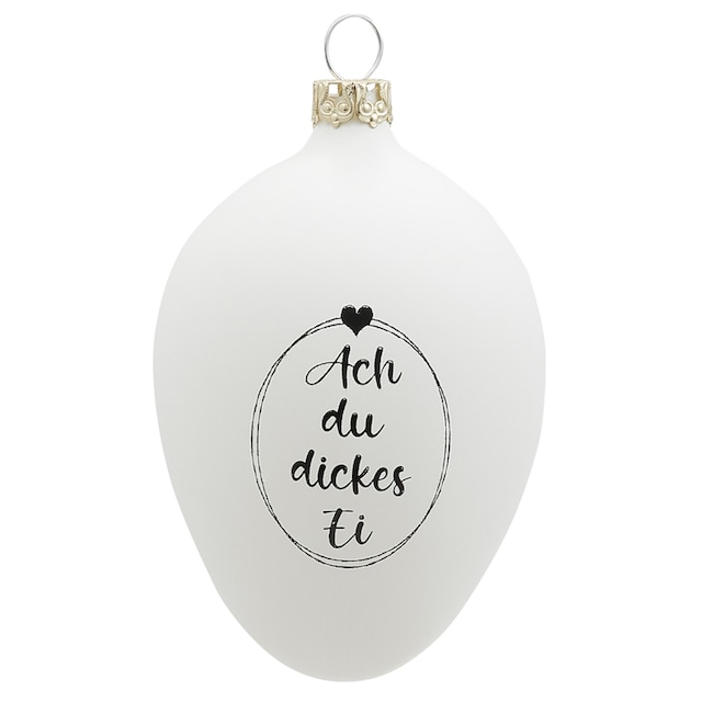 Thüringer Glasdesign Osterei »Ach du dickes Ei«, Osterdeko, mundgeblasen  und handdekoriert online bei OTTO