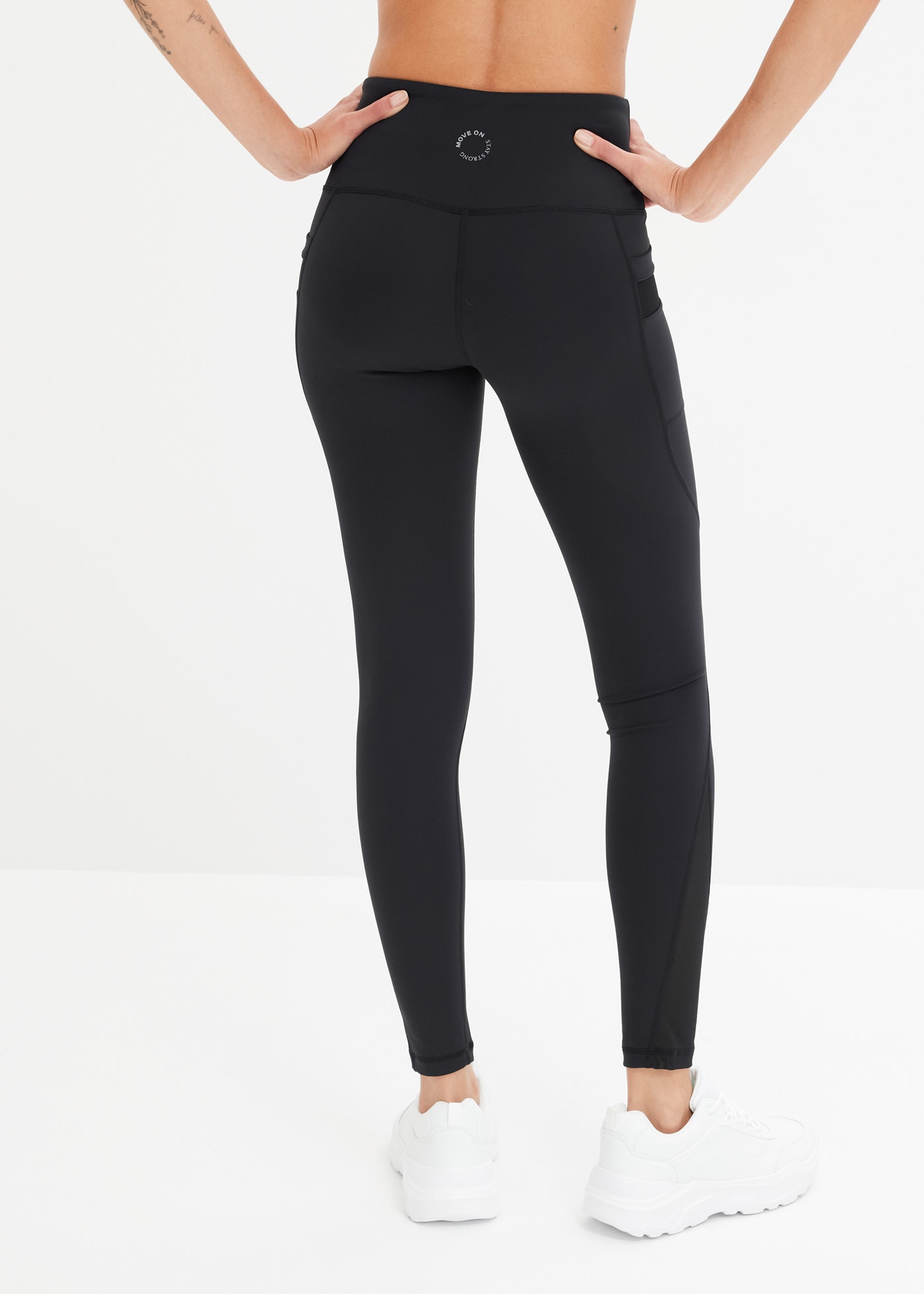 bonprix Funktionsleggings  weiches Material, mit doppeltem Taillenbund, Skinny Fit