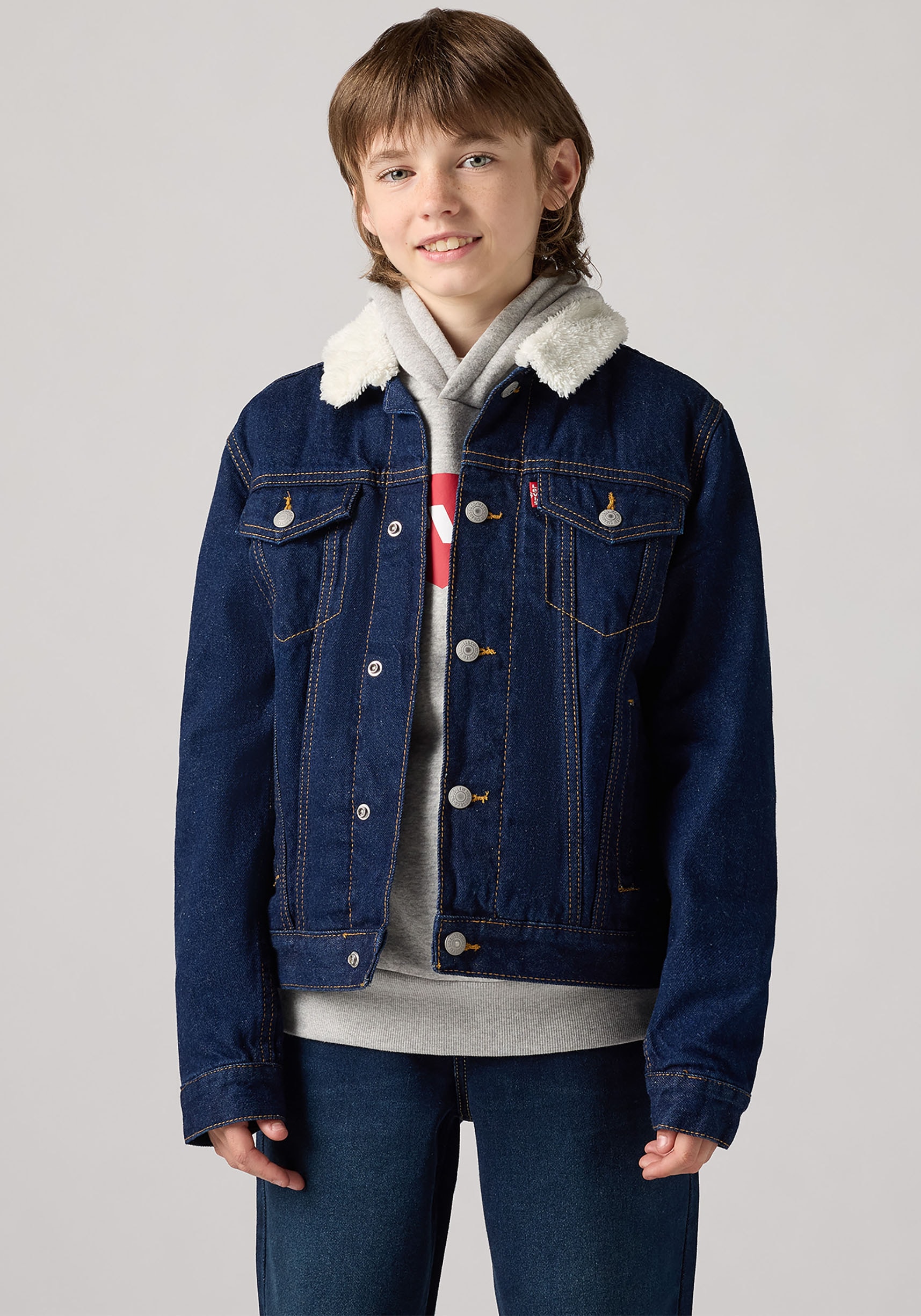 Levi's® Kids Jeansjacke »LVN SHERPA TRUCKER«, ohne Kapuze, for BOYS