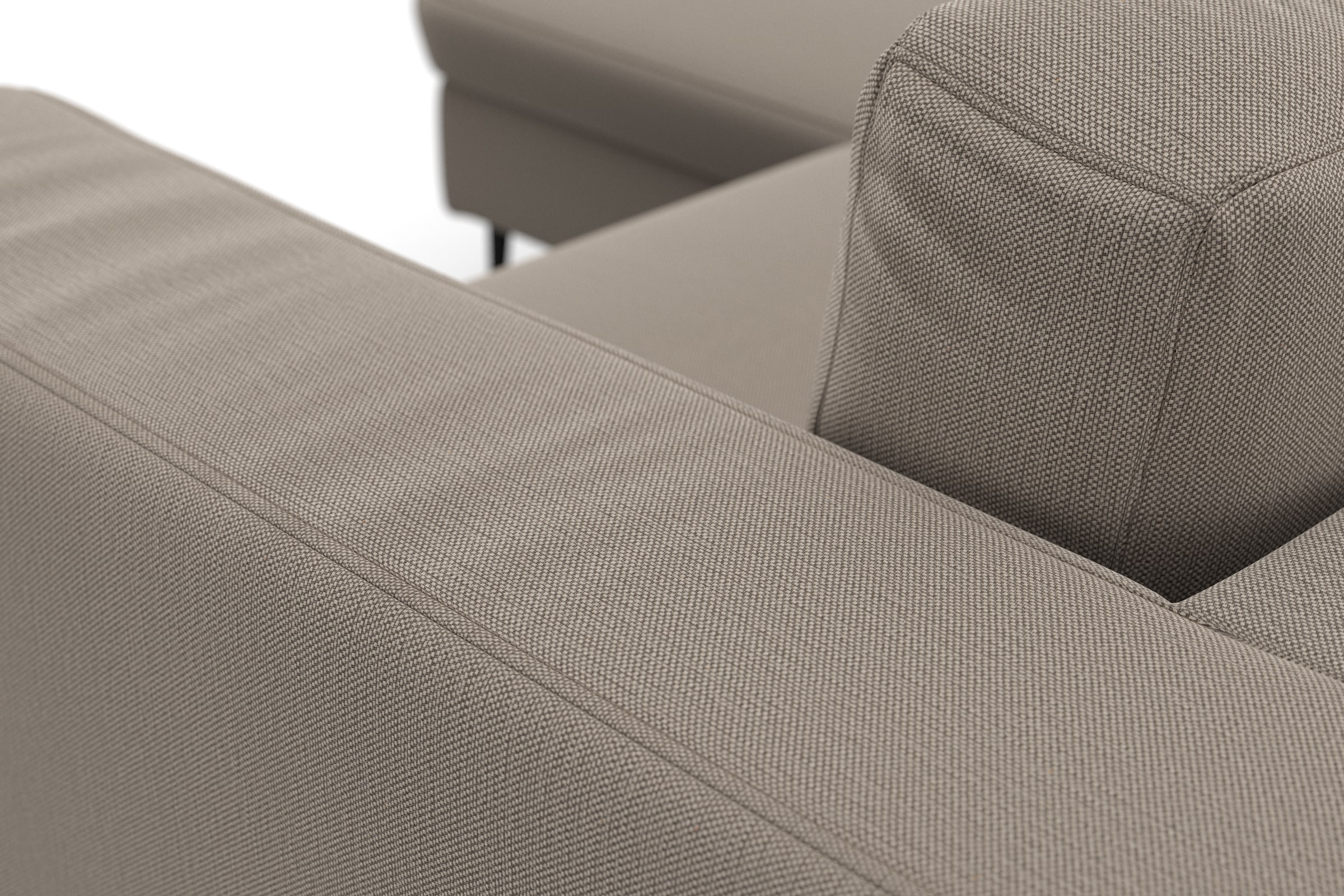 DOMO collection Ecksofa »Modica kompakt und elegant, Breite 244, L-Form« moderne Optik mit extrabreiter Recamiere, auch in Cord