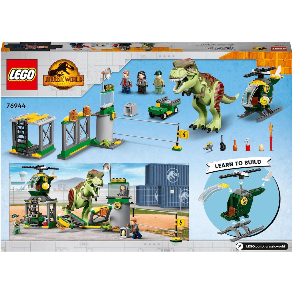 LEGO® Konstruktionsspielsteine »T. Rex Ausbruch (76944), LEGO® Jurassic World«, (140 St.)