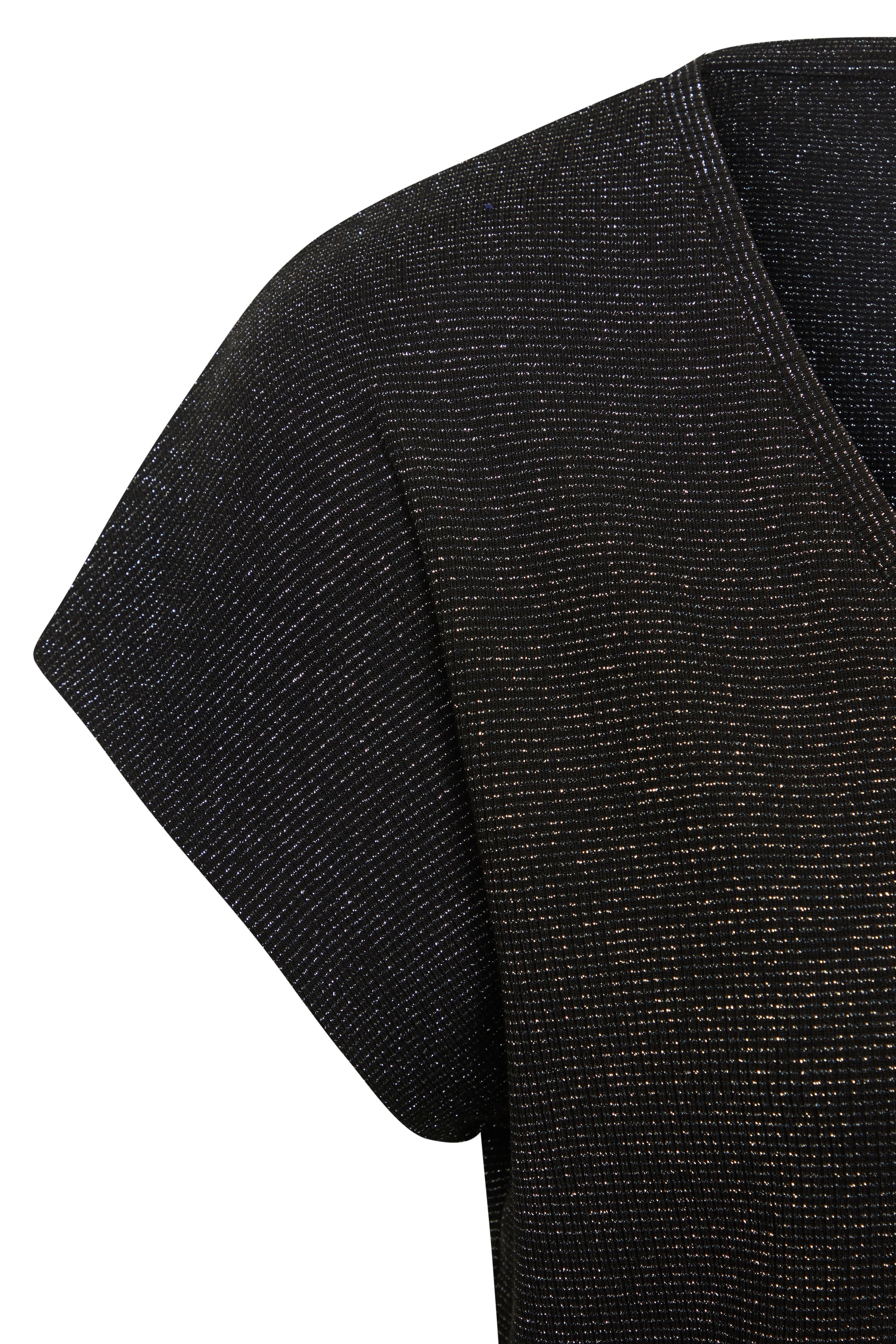 LASCANA Kurzarmshirt »mit silberfarbenem Glitzereffekt« aus pflegeleichter Qualität mit Viskose