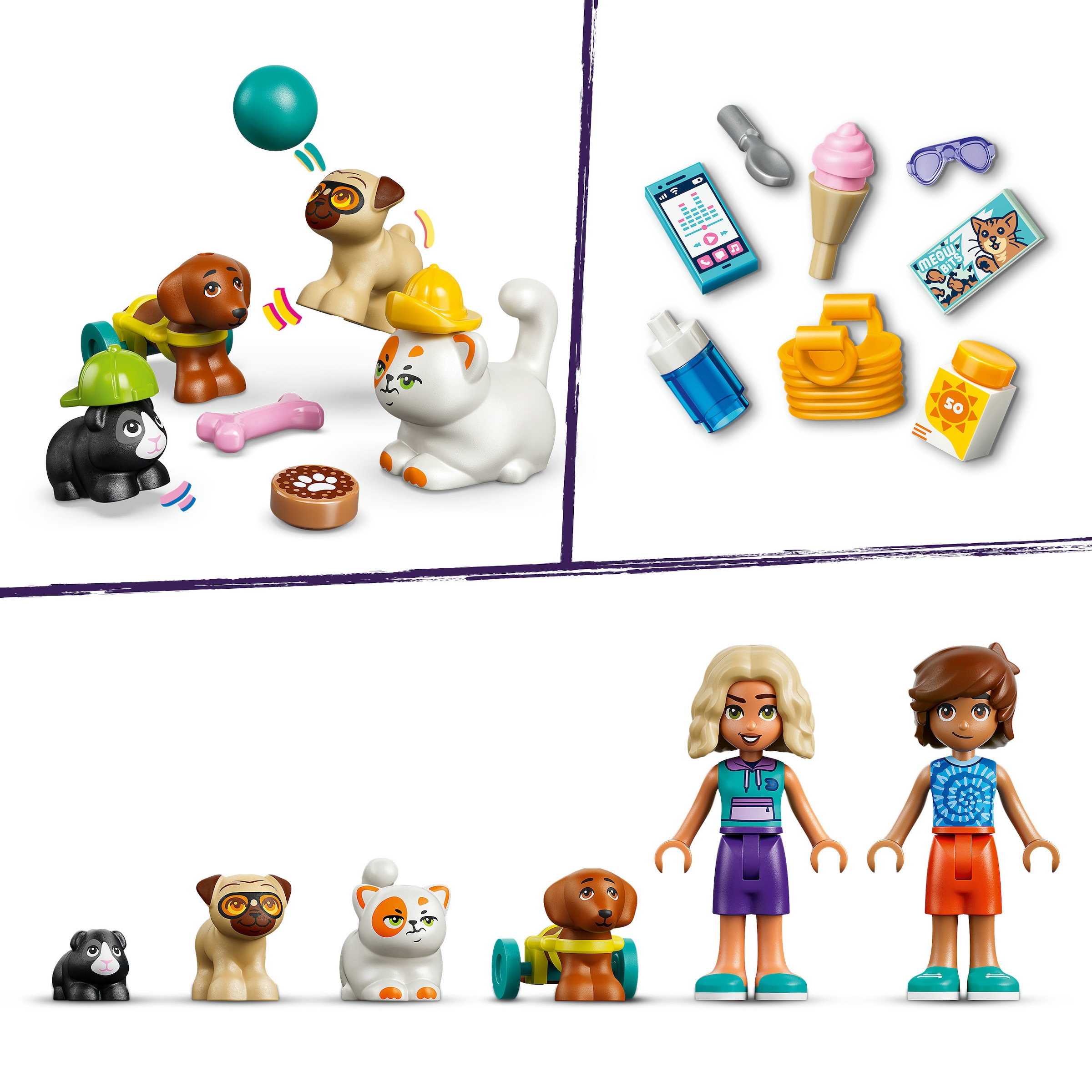 LEGO® Konstruktionsspielsteine »Lustiger Tag im Wasserpark (42676), LEGO Friends« Made in Europe