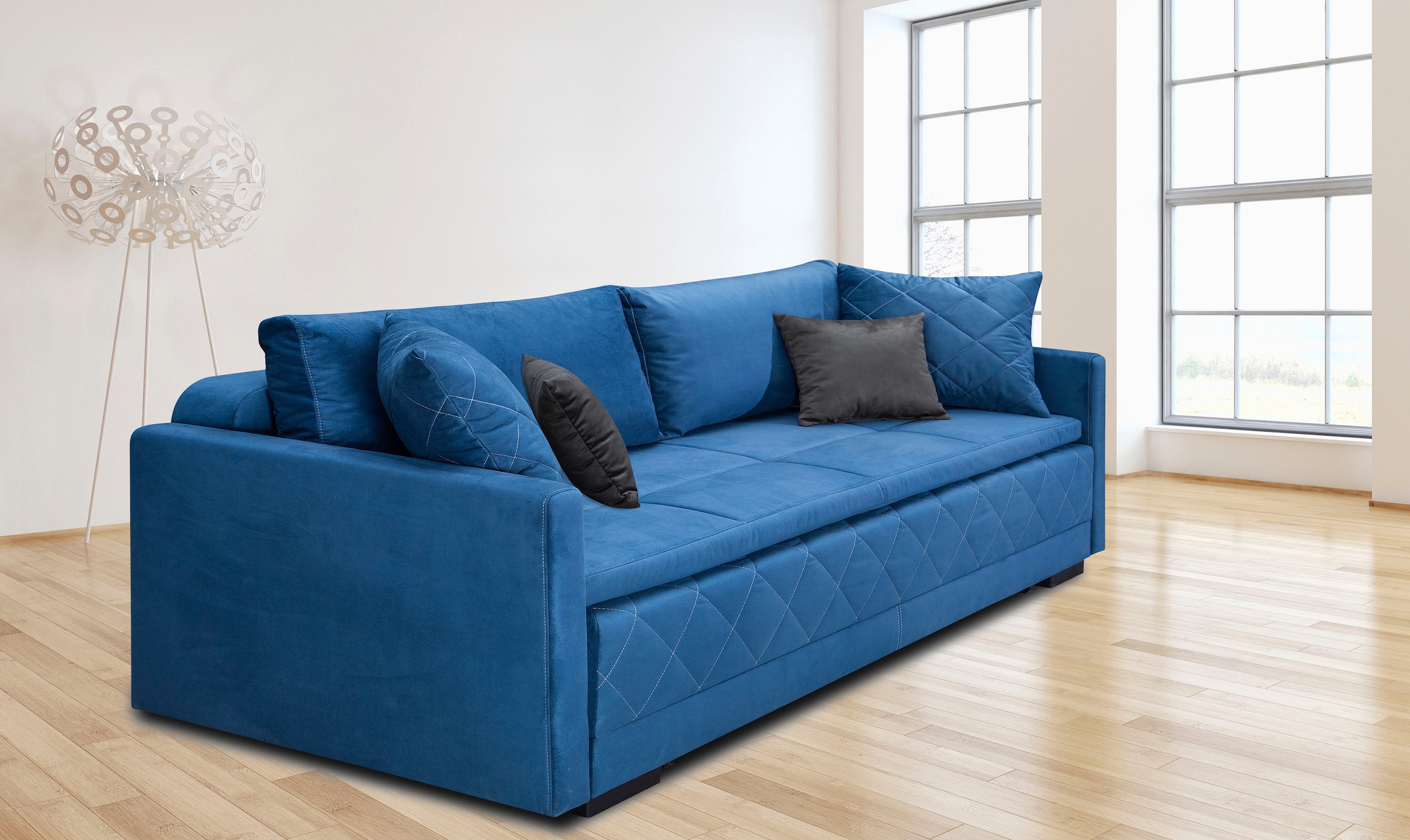 INOSIGN Schlafsofa »Potsdam«, mit Boxspringaufbau, Bettfunktion & Bettkasten, Dauerschlafsofa