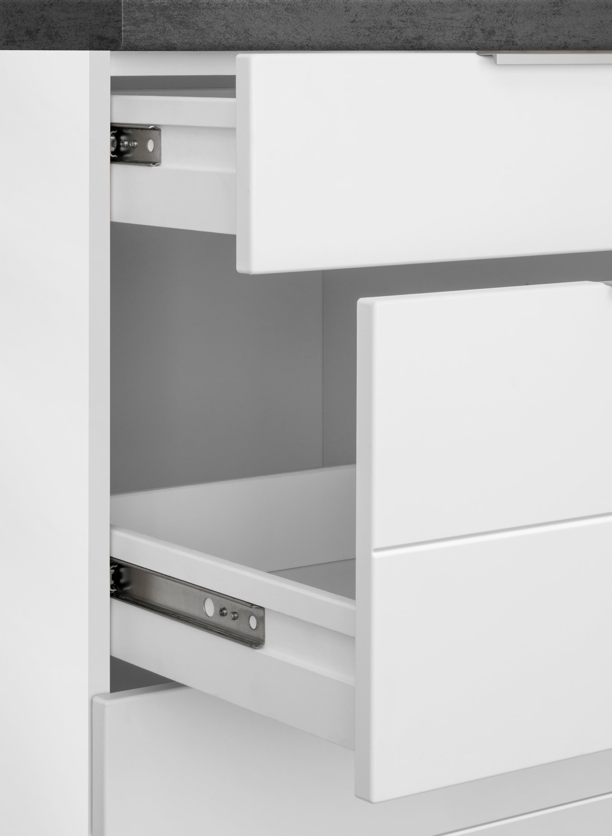 KOCHSTATION Winkelküche »KS-Luhe« Stellbreite 240x270 cm, wahlweise mit oder ohne E-Geräten, MDF-Fronten