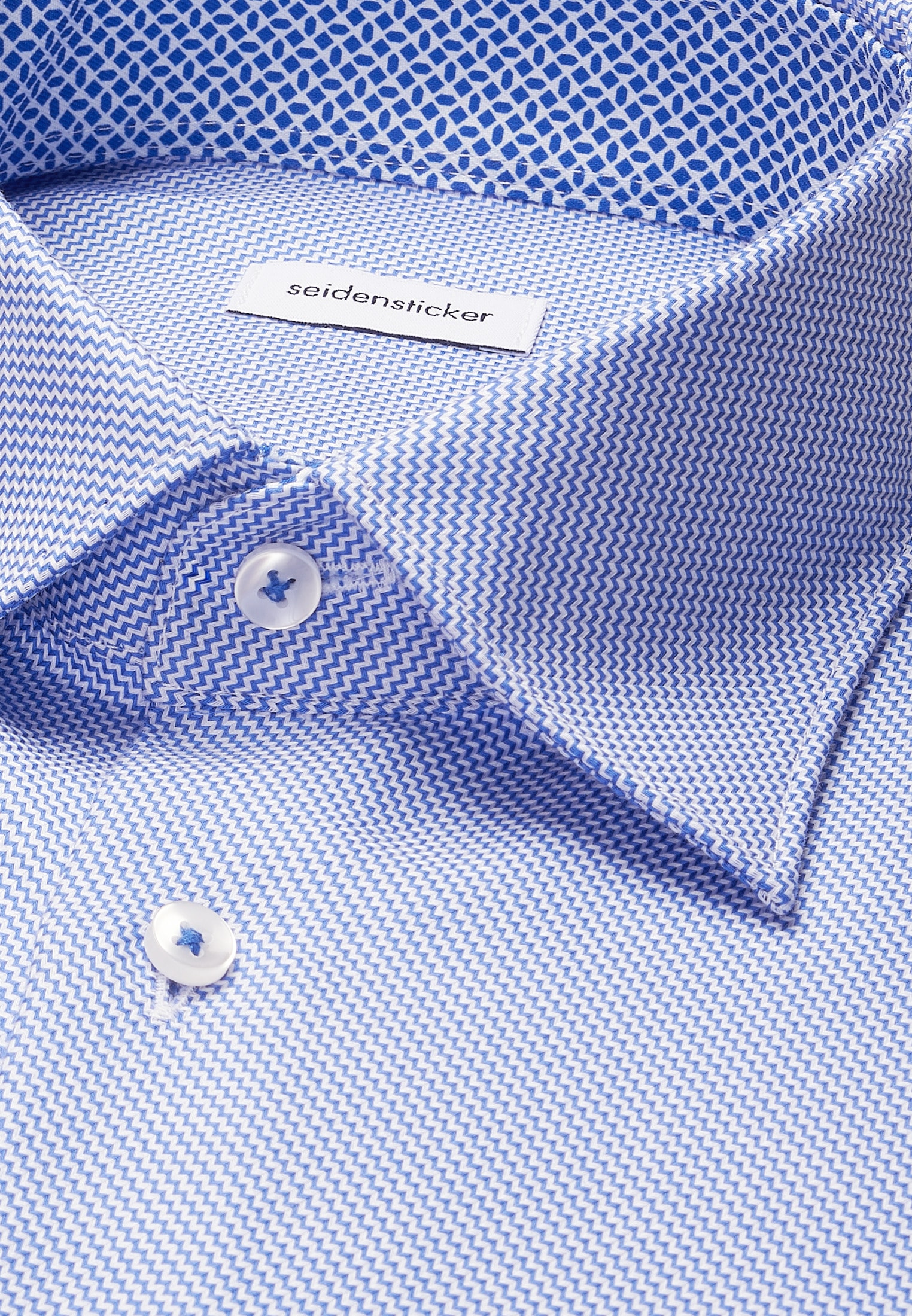 seidensticker Businesshemd »Schwarze Rose« Regular 1/1 Covered-Button-Down-Kragen Struktur