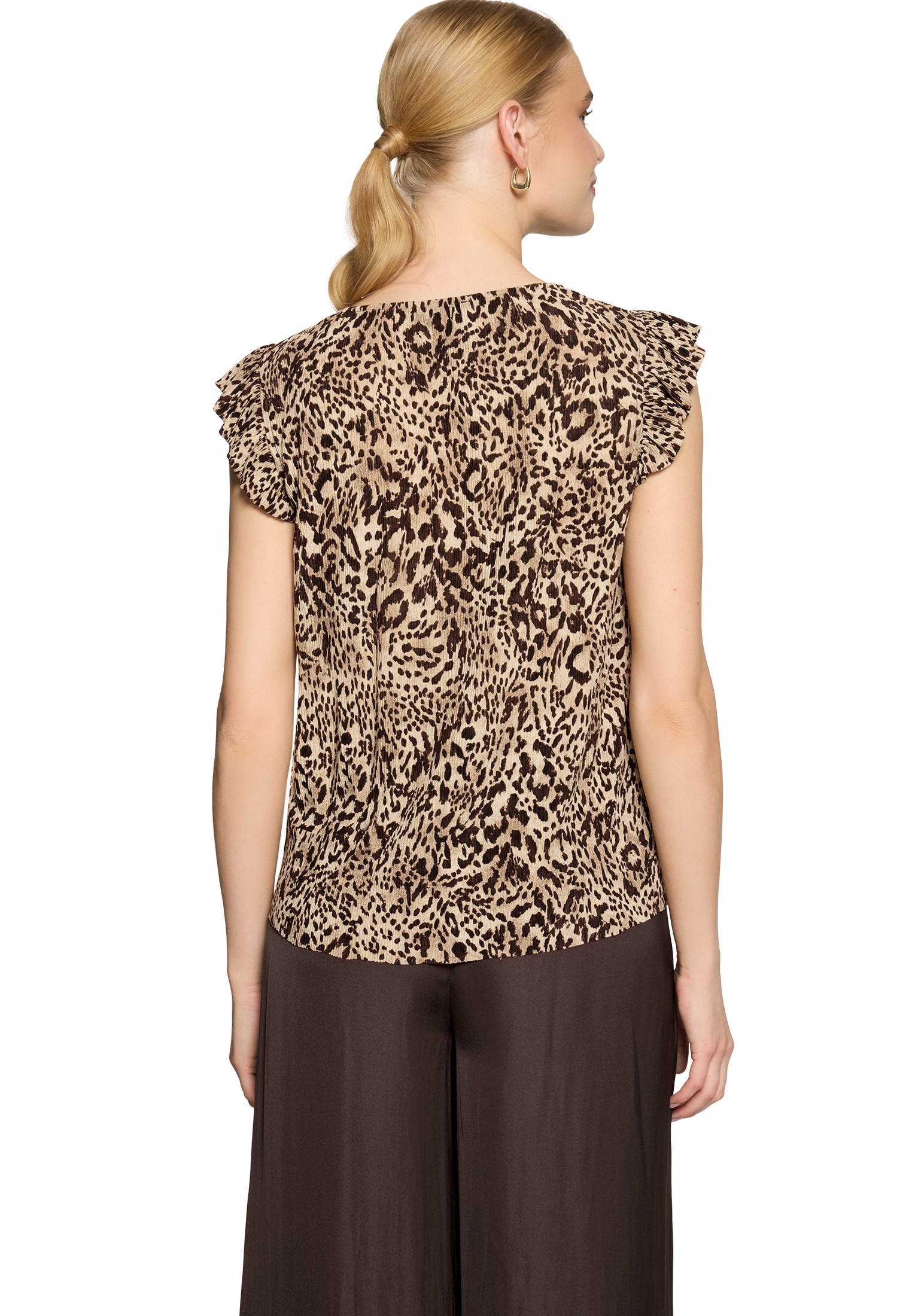 Zero Kurzarmshirt »Kurzarm-Shirt mit Animalprint«
