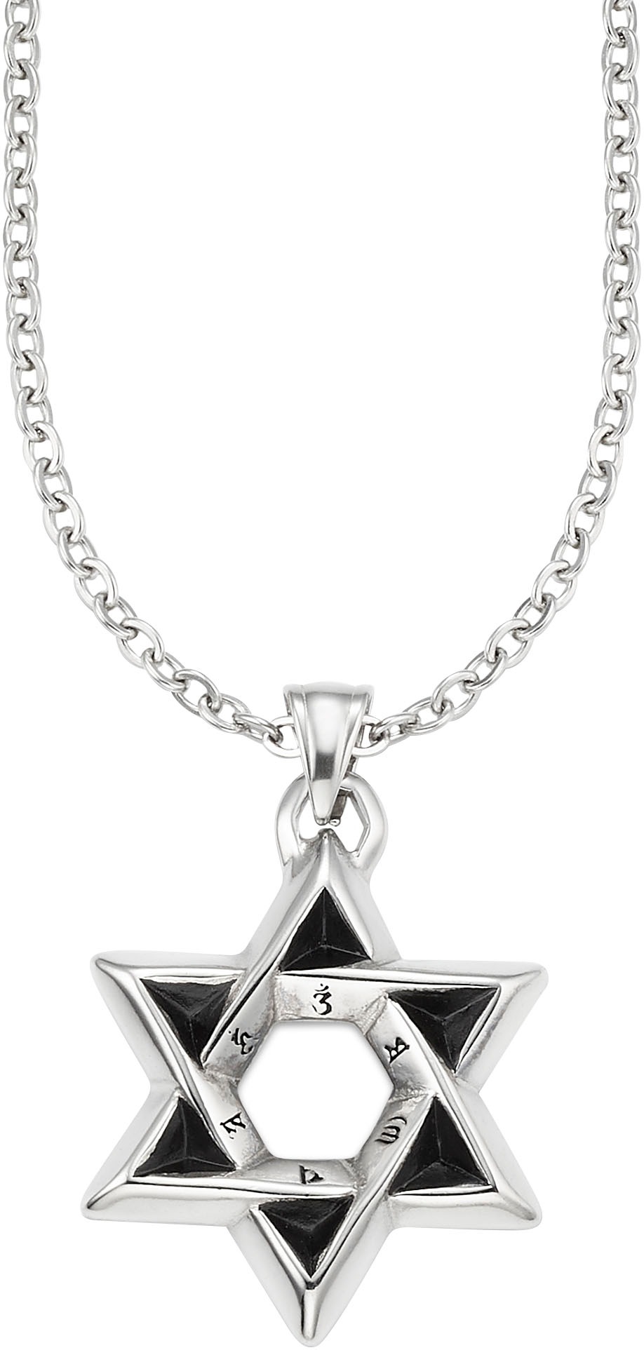 Bruno Banani Kette mit Anhänger »Schmuck Geschenk Ankerkette Hexagramm, B4122N/20/00/50«