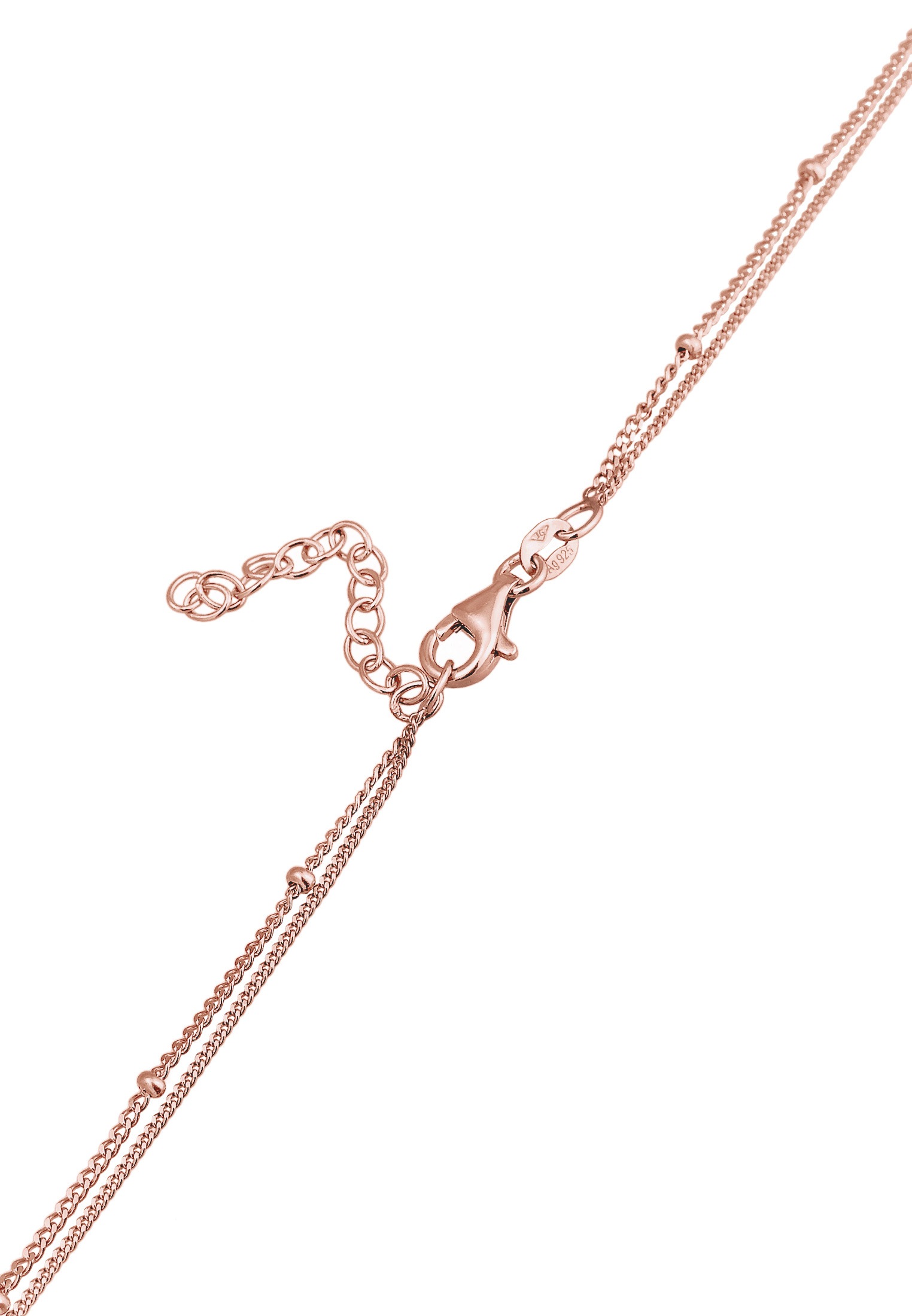Elli Silberkette »Halskette Choker Layerkette Kreuz Zirkonia 925 Silber«