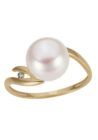 Perlenring »Schmuck Geschenk Gold 333 Fingerring Damenring Perle«