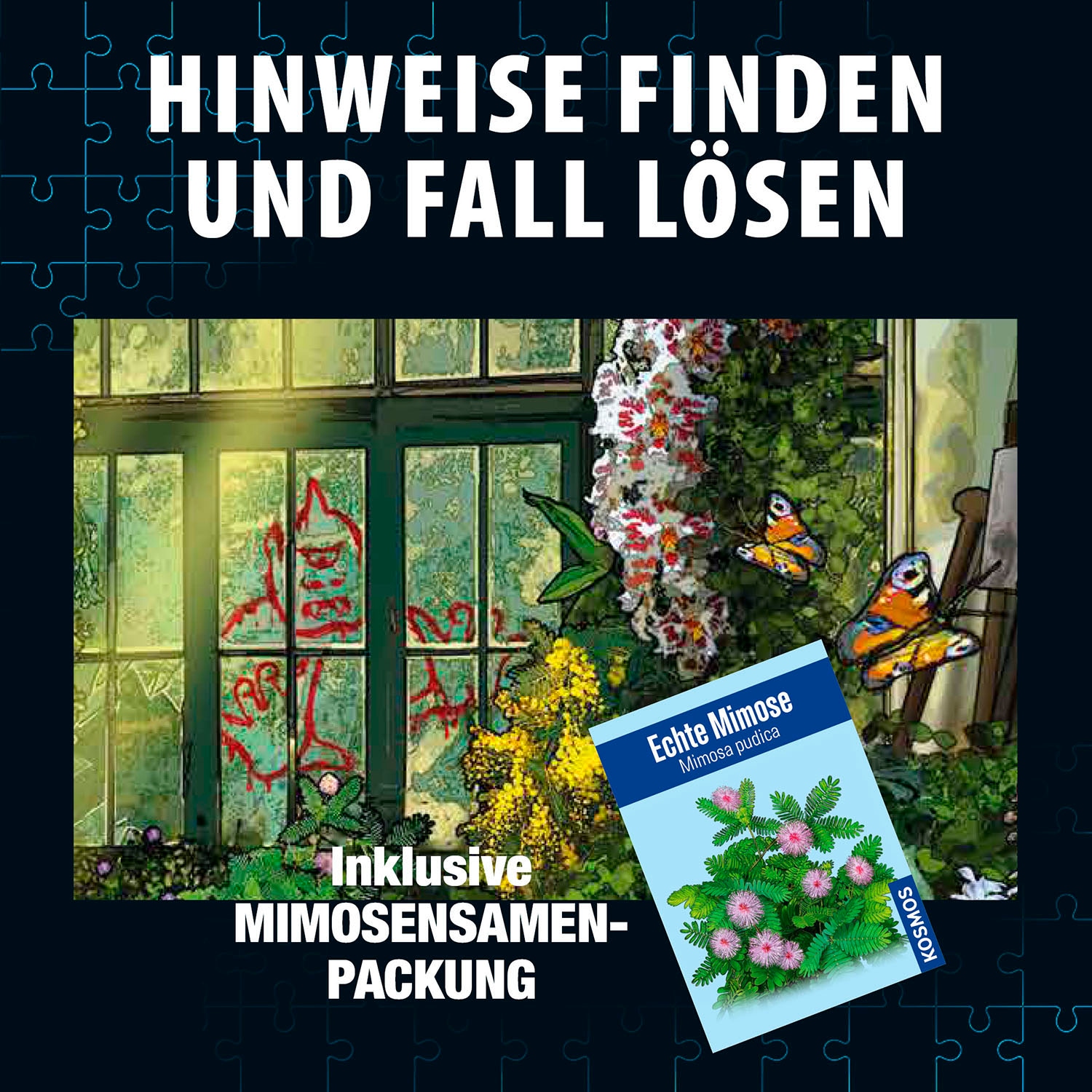 Kosmos Puzzle »Krimipuzzle Die drei ??? Die Blüte des Verderbens«, Made in Germany