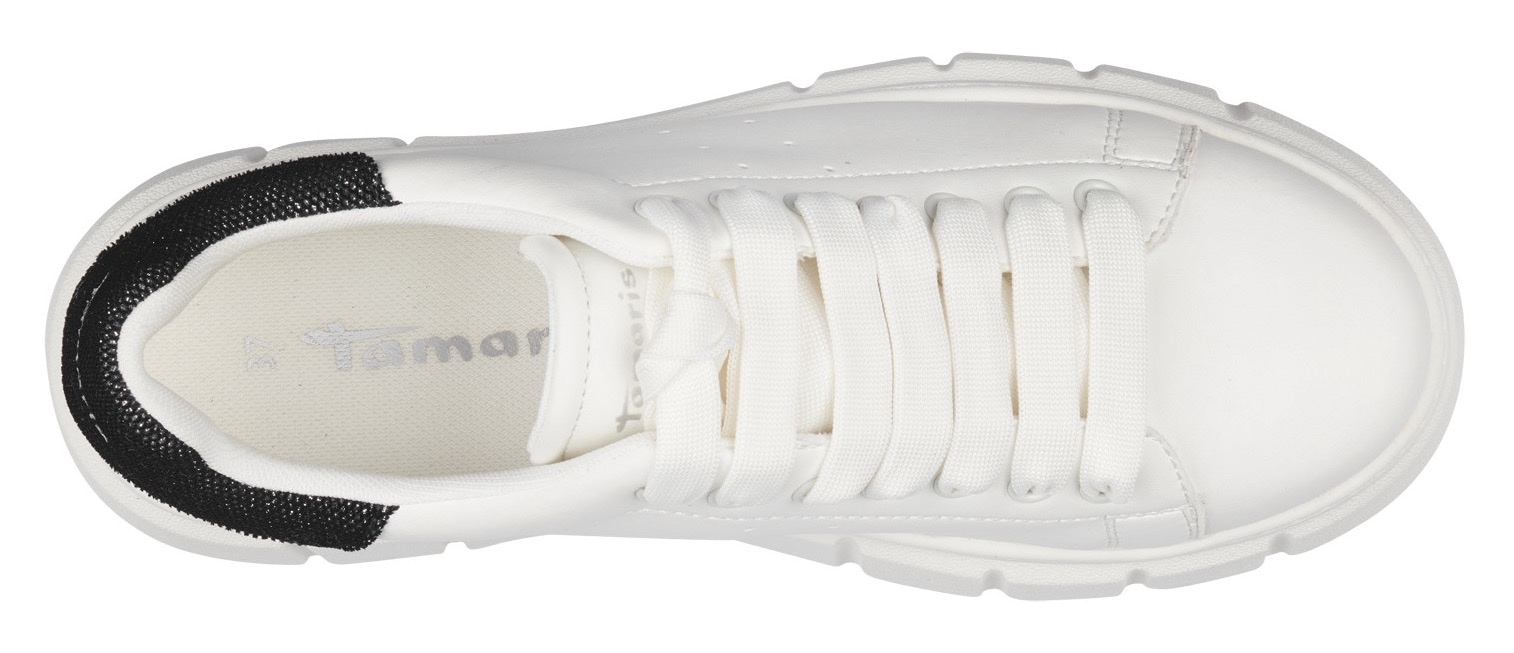 Tamaris Keilsneaker, Freizeitschuh, Halbschuh, Schnürschuh mit gepolstertem Schaftrand