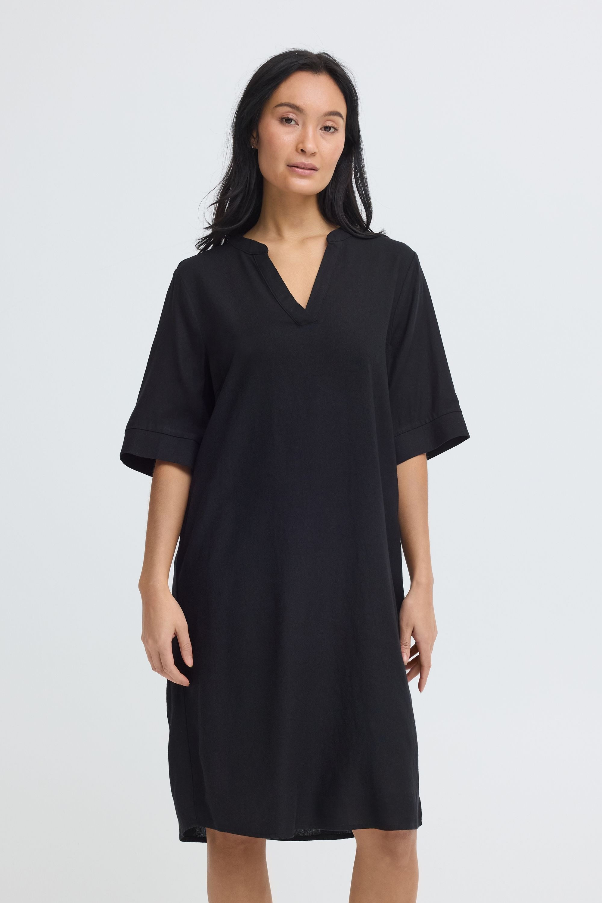 OXMO Minikleid »Minikleid OXNInna Linen Mix«