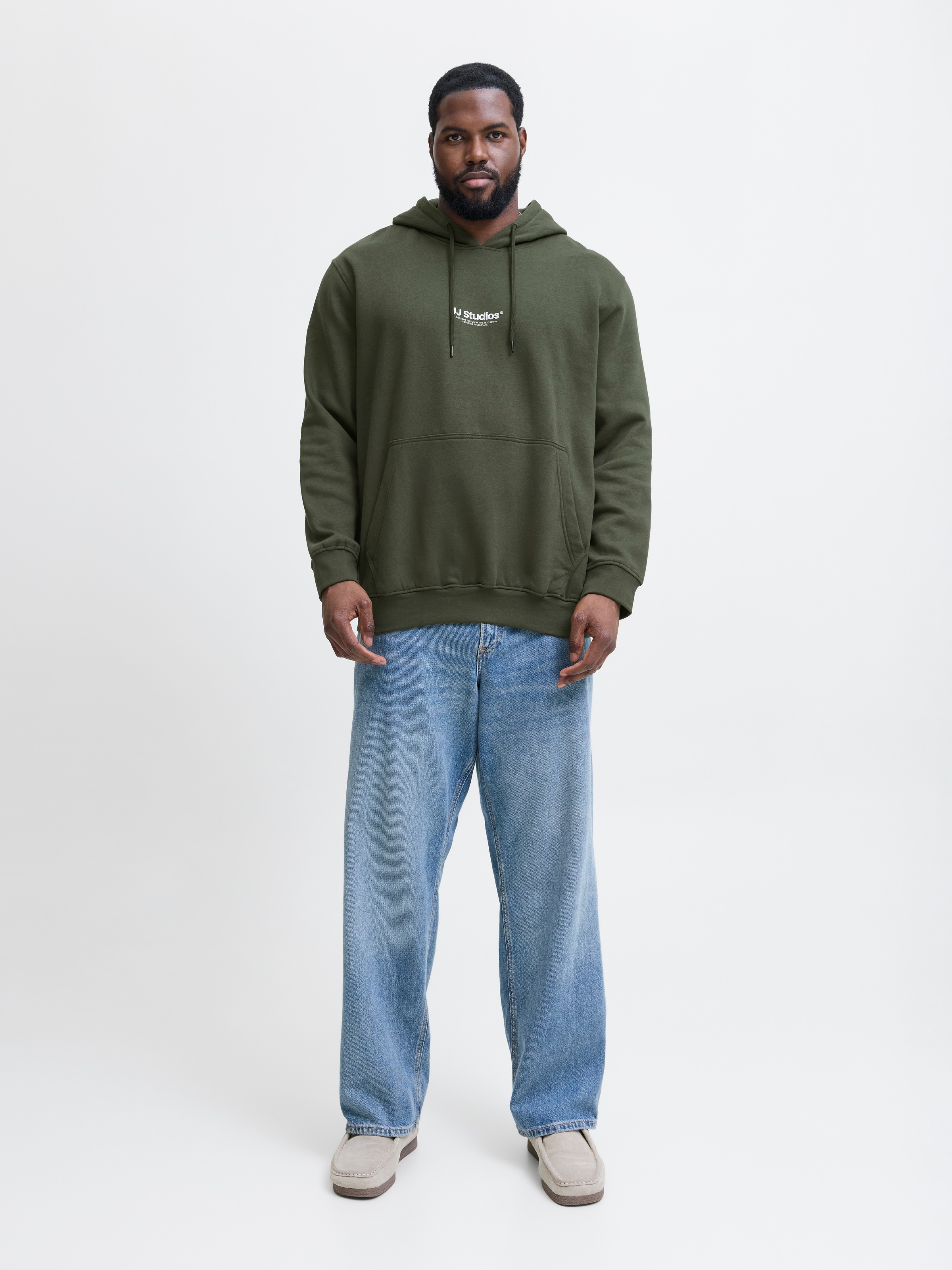 Jack & Jones PlusSize Kapuzensweatshirt »JJESOHO SWEAT HOOD NOOS PLS«, mit Logobranding