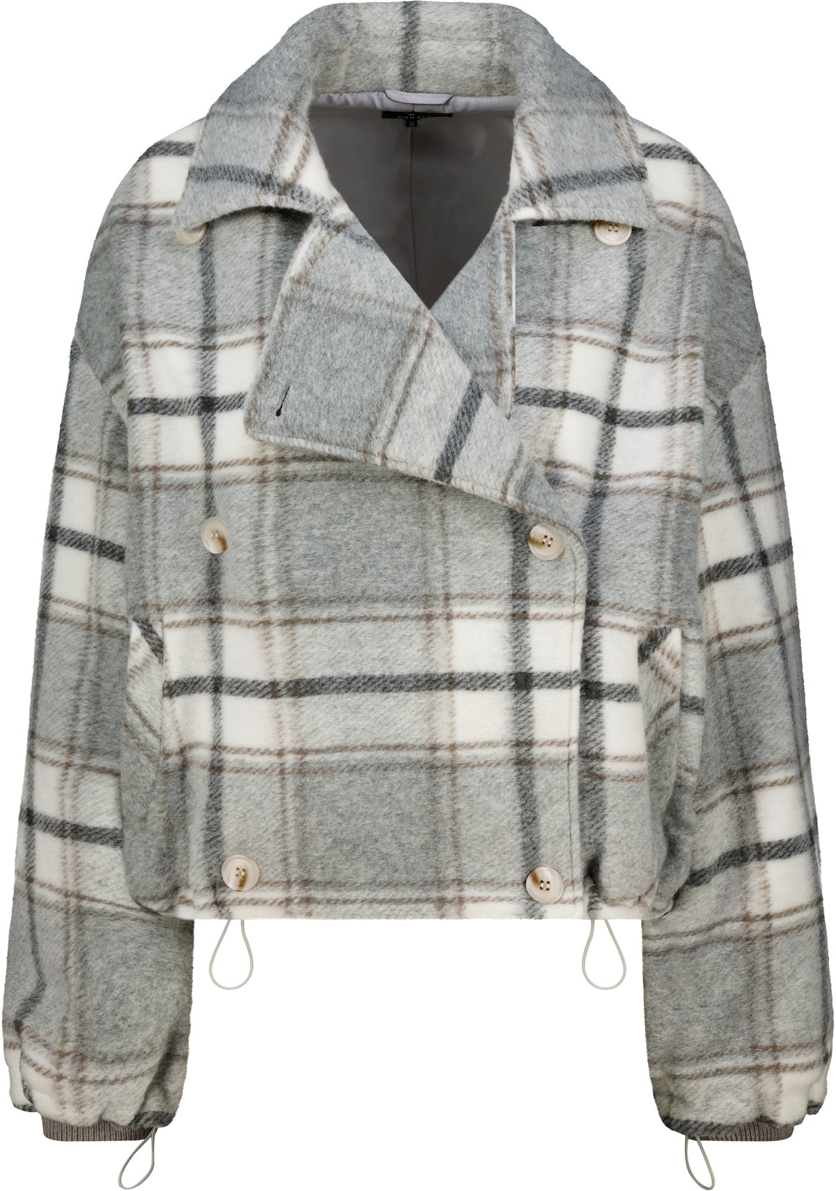 Monari Blouson »Jacke Karo« ohne Kapuze Regular fit mit Reverskragen