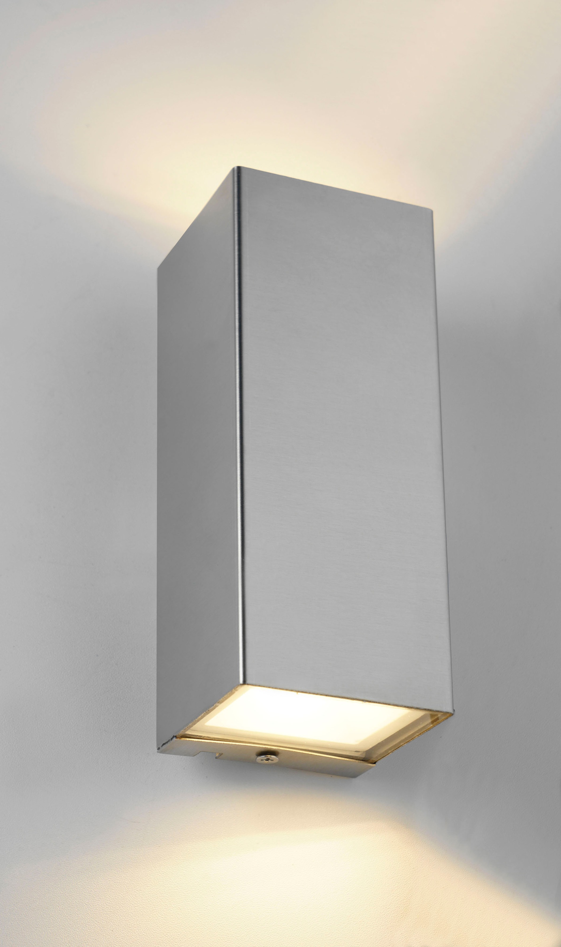 Eco-Light Außen-Wandleuchte »LUCA« LED-Modul 1 Stk. in grau, Größe Höhe: 16,2 cm