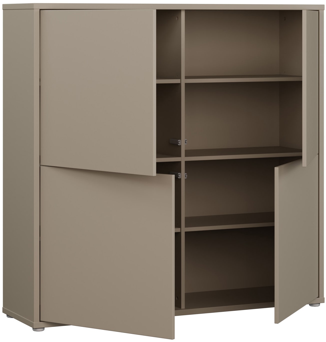 FORTE Highboard »Alice Springs« Grifflos,Push to open, Stauraum