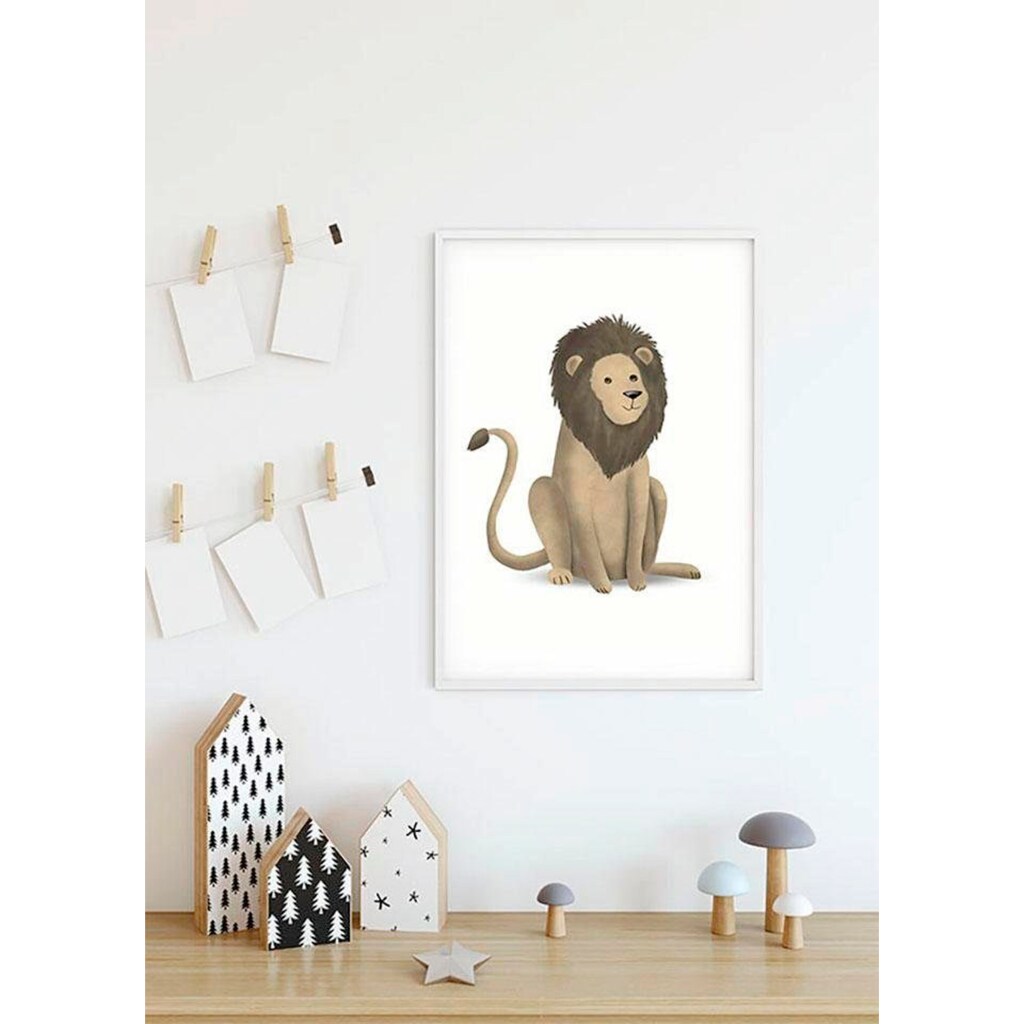 Komar Poster »Cute Animal Lion«, Tiere, Höhe: 50cm