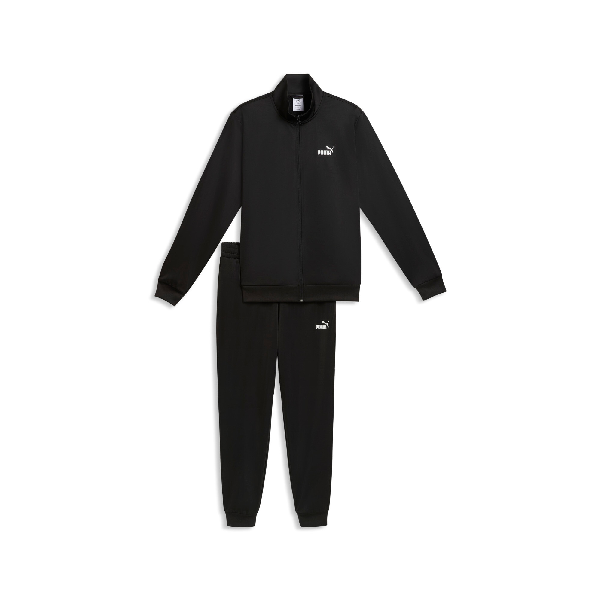 PUMA Trainingsanzug »ESS NO.1 LOGO POLY KNITTED SUIT« 2 tlg. für vielseitige Sportmode, Regular Fit, ohne Kapuze