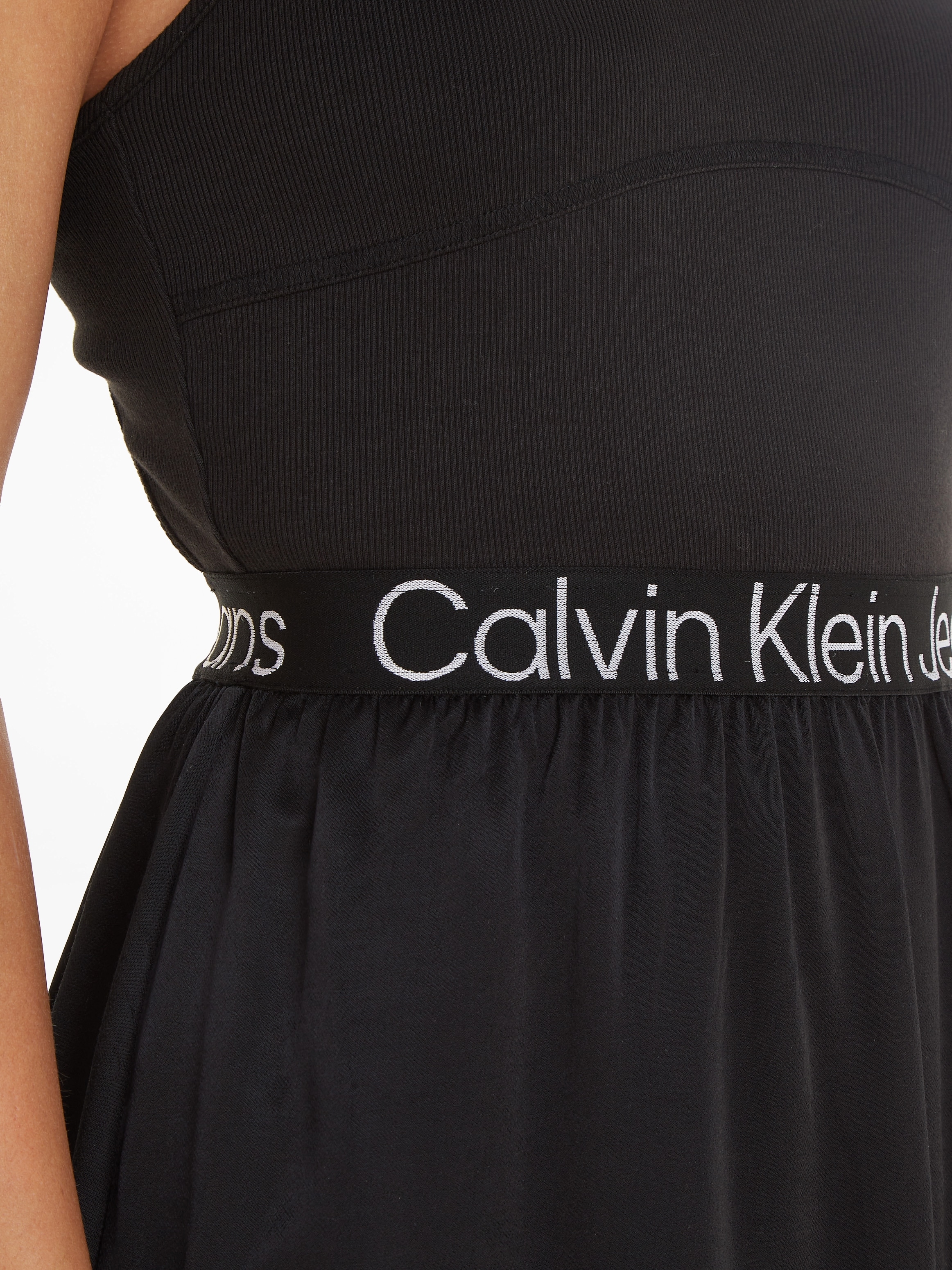 Calvin Klein Jeans Jerseykleid »RACERBACK LOGO ELASTIC DRESS«