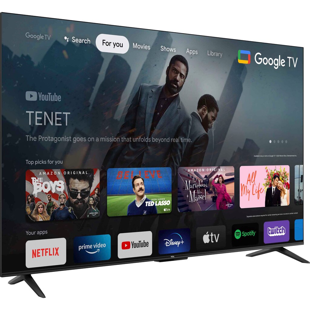 TCL LED-Fernseher »55P631X1«, 139 cm/55 Zoll, 4K Ultra HD, Android TV-Google TV-Smart-TV