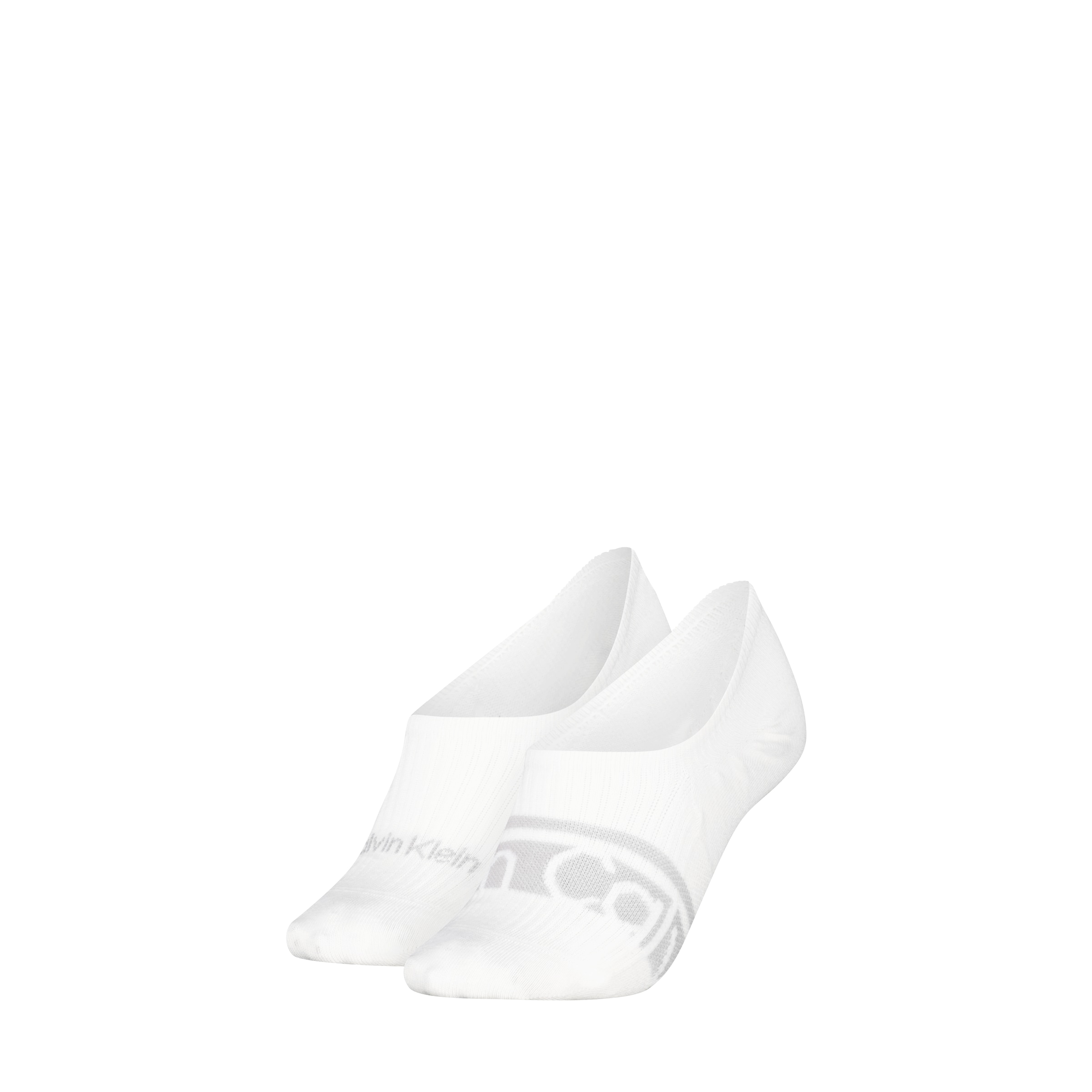 Calvin Klein Füßlinge »CK WOMEN FOOTIE HC LOGO STRIPE« 2 Paar,  Antirutsch Noppen im Fersenbereich, Baumwollmischung