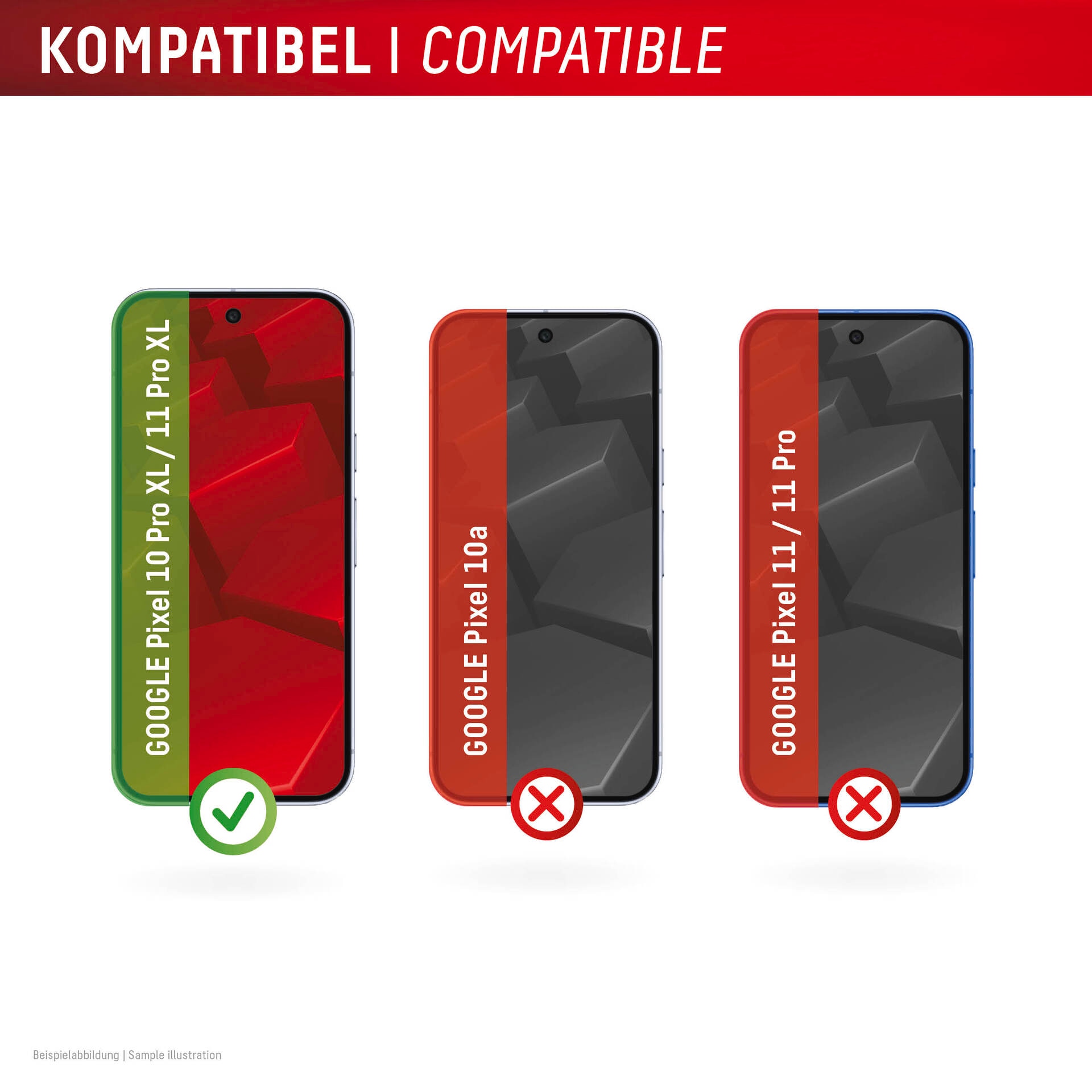 Displex Displayschutzglas »Real Glass Screen Protector« für Google Pixel 11 Pro XL Displayschutzfolie
