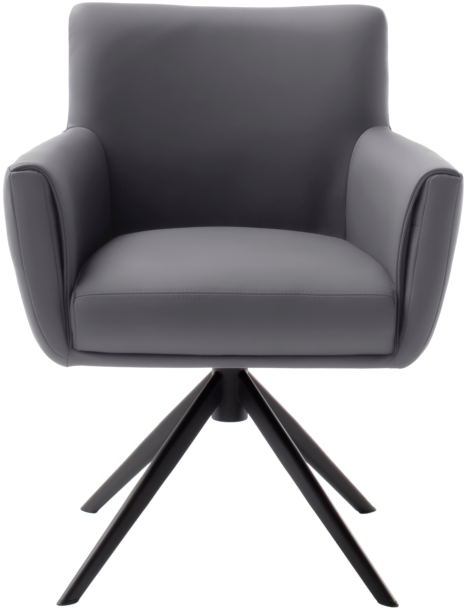 MCA furniture 4-Fußstuhl »WILSON Esszimmerstuhl, Armlehnstuhl, Polsterstuhl, modern«, (Set), 2 St., Leder, Stuhl, Armlehnenstuhl, drehbar, Taschenfederkern, belastbar 160 kg,XXL
