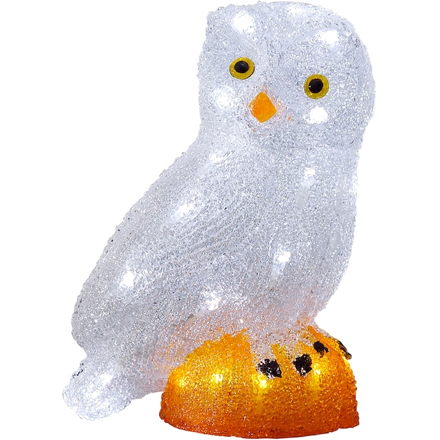 KONSTSMIDE Weihnachtsfigur »Weihnachtsdeko aussen«, (1 St.), LED Acryl  Eule, klein, 32 kalt weiße Dioden im OTTO Online Shop