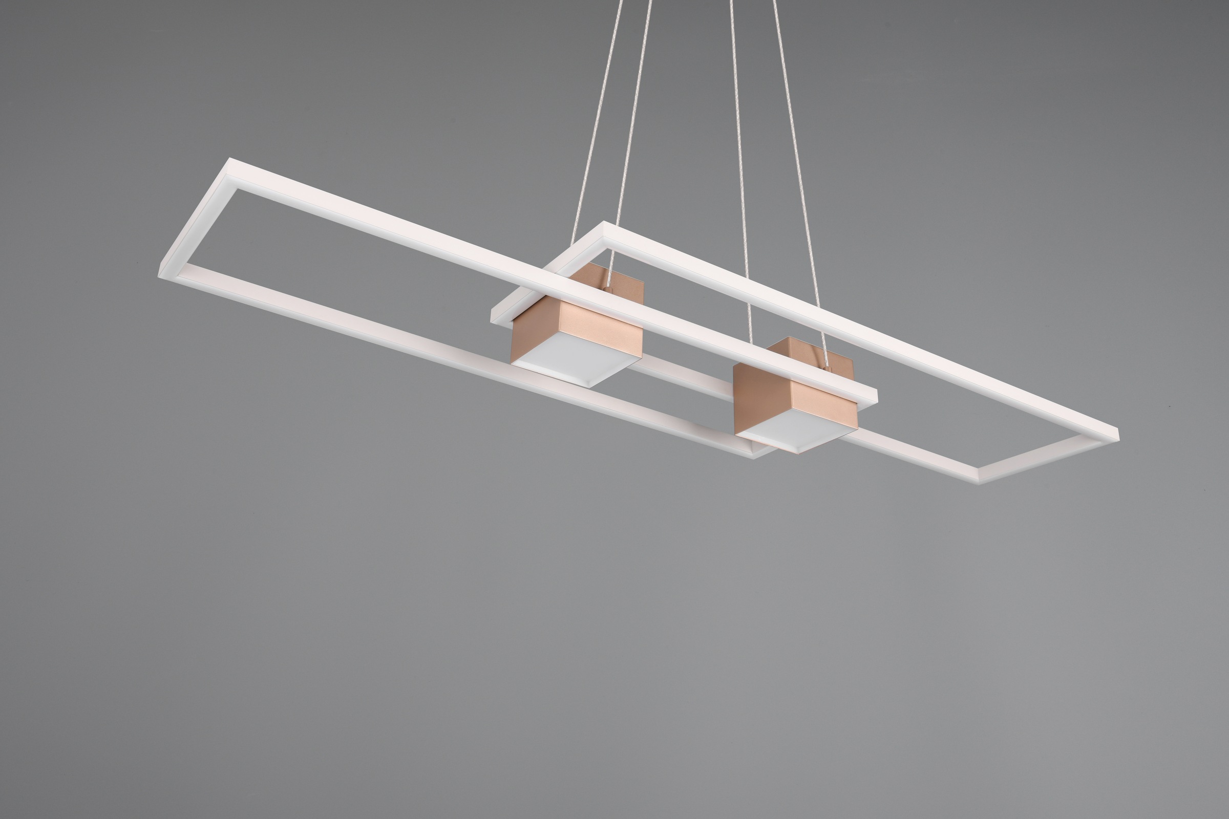 TRIO Leuchten LED Pendelleuchte »ALBANY, LED Hängelampe Wohnzimmer mit Fernbedienung, dimmbar, CCT« LED-Board 1 Stk. warmweiß - kaltweiß Lichtfarbe einstellbar, Memoryfunktion, Nachtlicht, up-and-down Licht