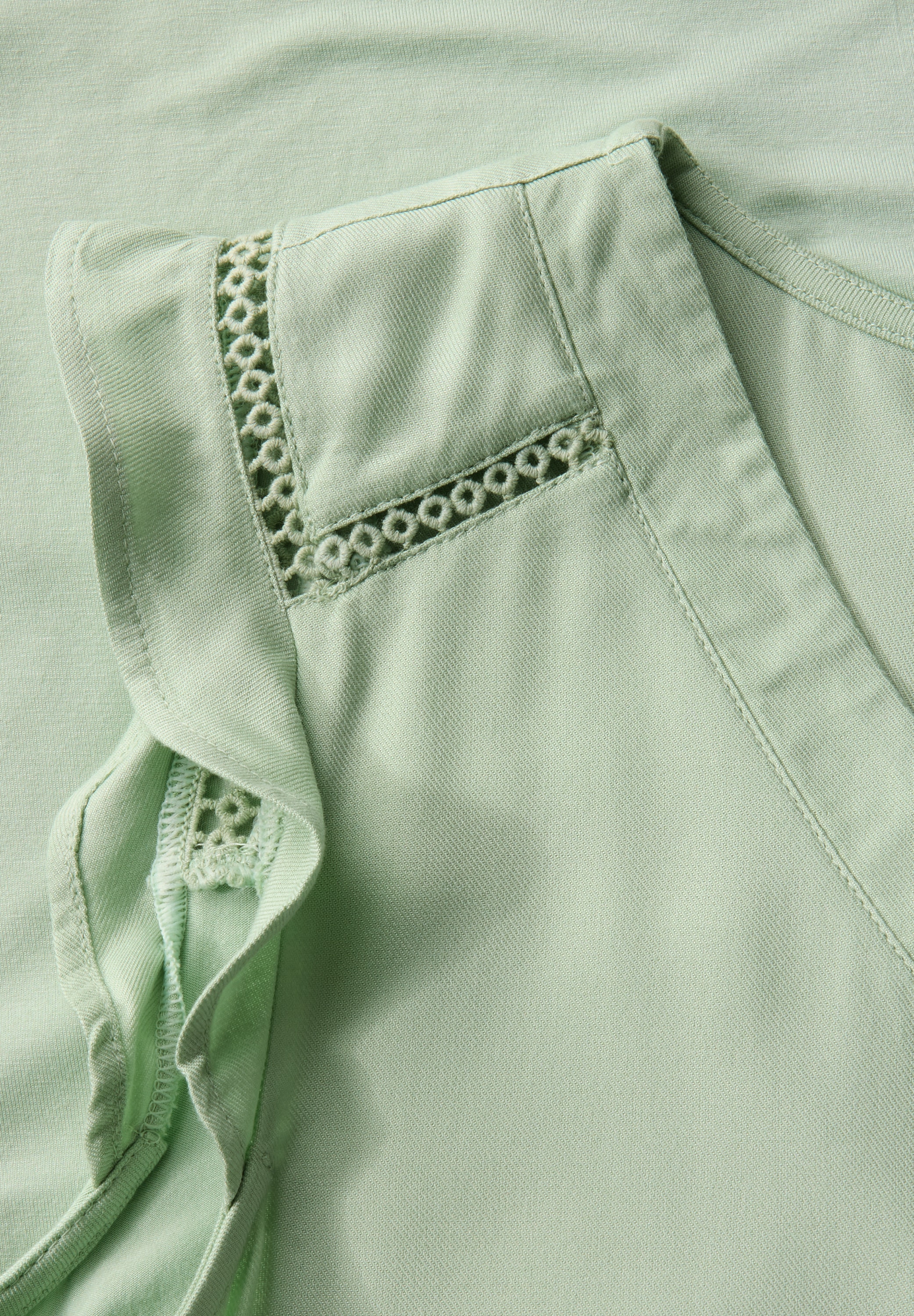 STREET ONE Shirttop mit Häkeldetails