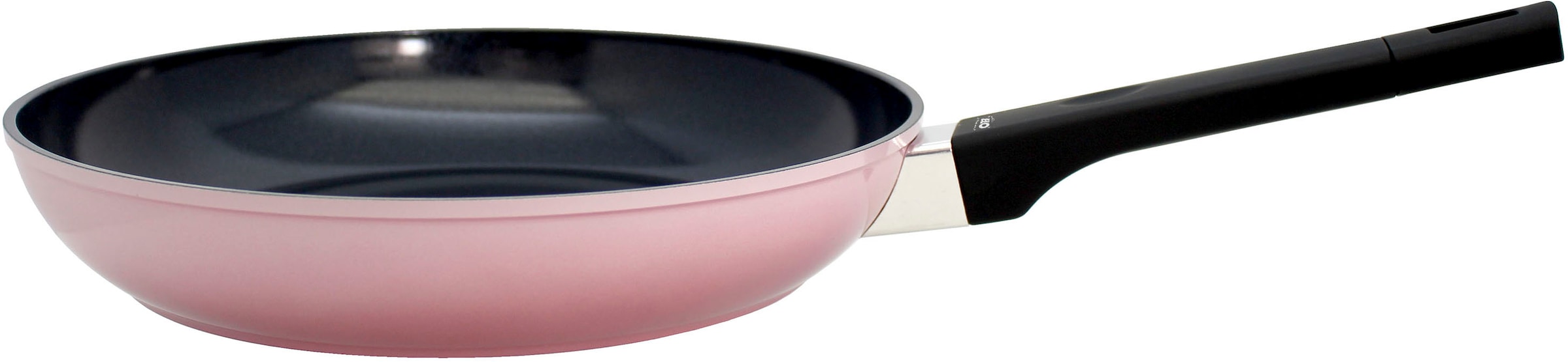 Elo Basic Bratpfanne »Basic Pfanne + Gratis Mini Herzpfanne« Aluminium Set, 2 tlg. aussen rosé Silicon Polyester beschichtet