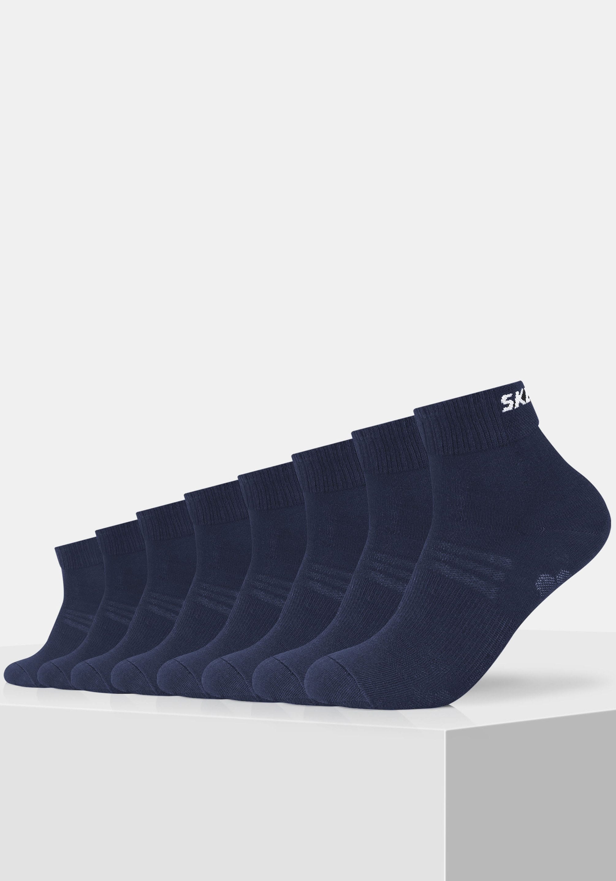 Skechers Kurzsocken »mesh ventilation«, (8 Paar), mit Netzbelüftung, Mittelfußstabilisierung
