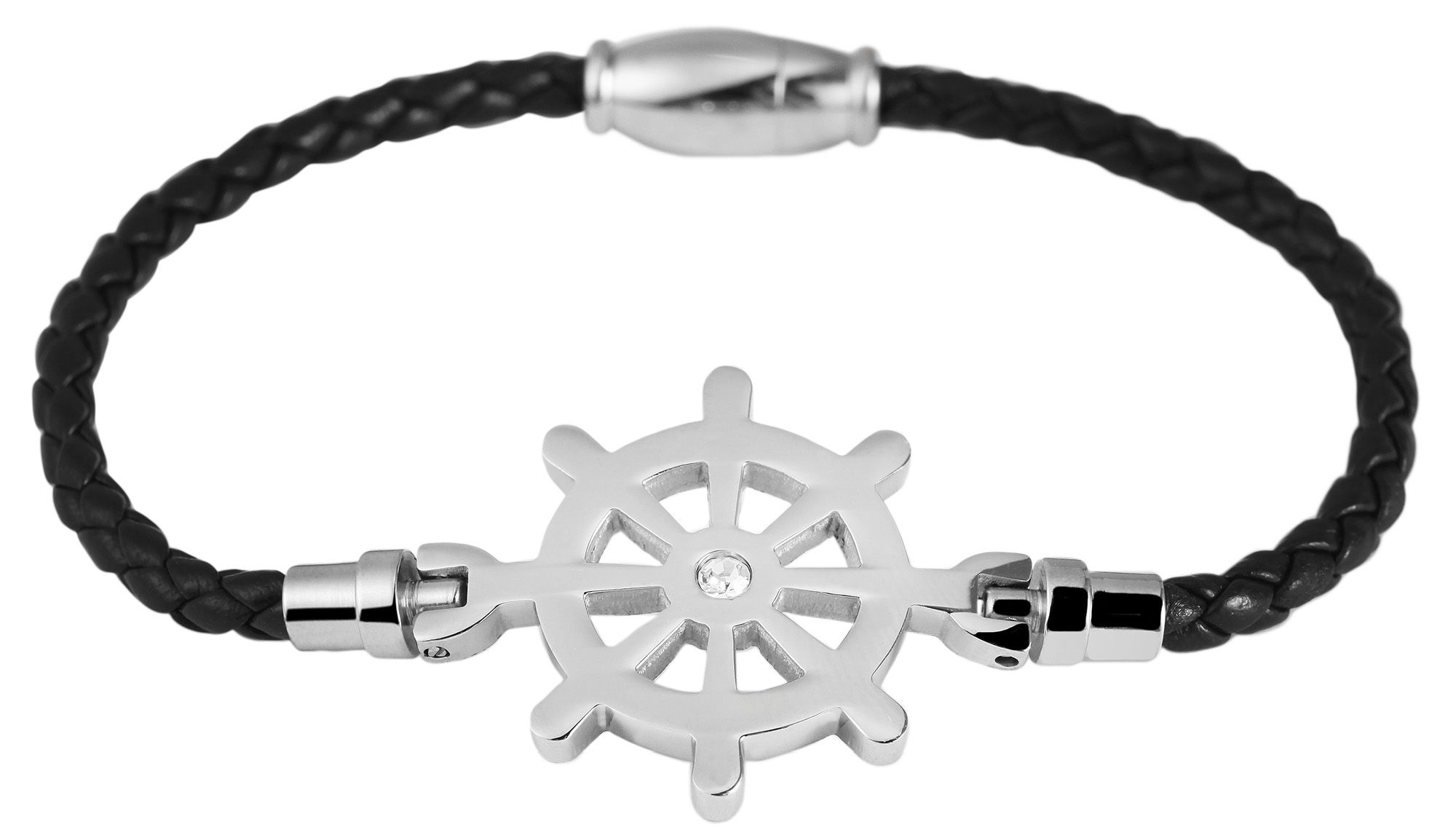 Adelia´s Armband »Damen Armband ¿ Textilarmband aus Leder 18 cm«