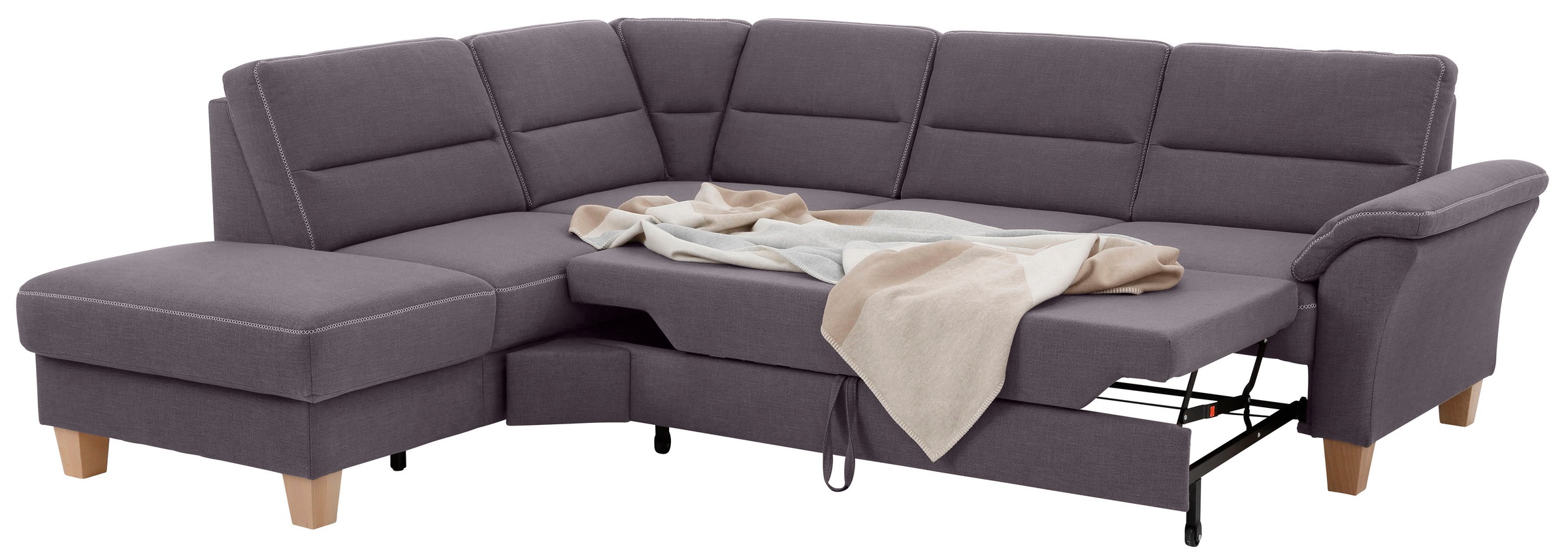 Home affaire Ecksofa »Soleo L-Form«, komfortabel durch Trapezecke mit Relaxfunktion, auch mit Bettfunktion
