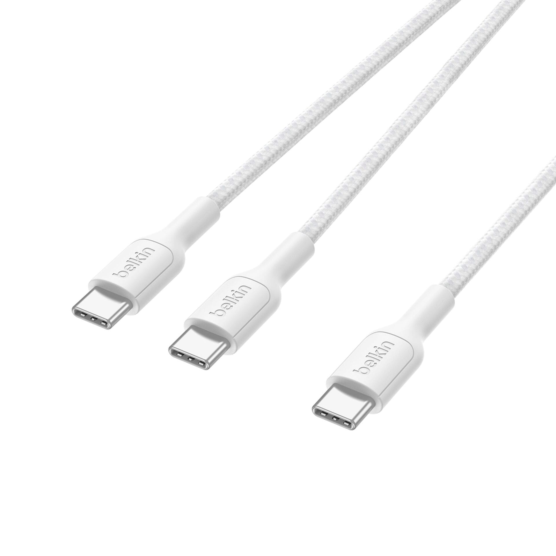 Belkin USB-Kabel »BoostCharge Pro geflochtenes USB-C-Doppelkabel (140 W)« USB-C 150 cm