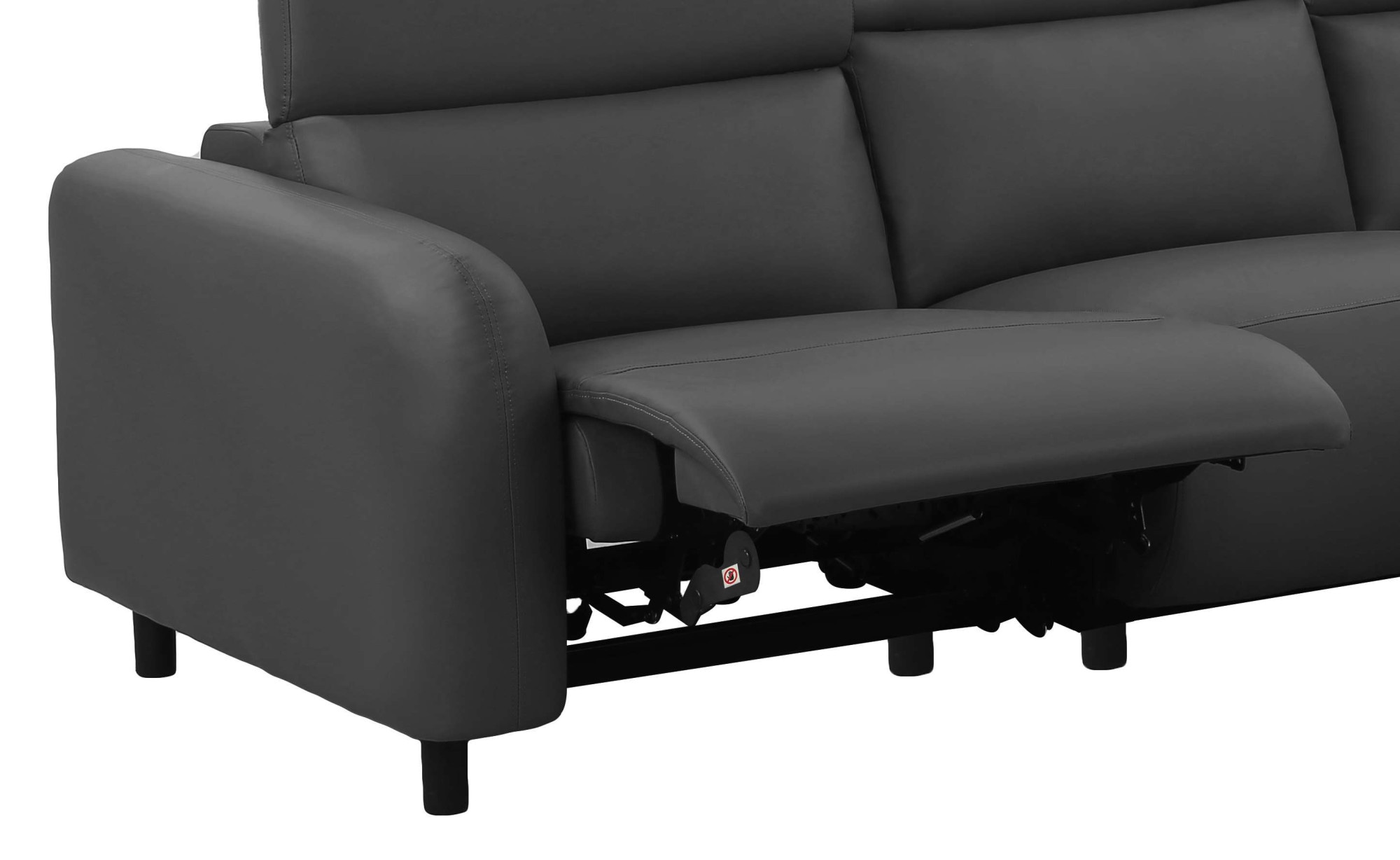 Home affaire 3-Sitzer »SKAANE Kunstleder, 229 cm, manuelle-u. elektrische Relaxfunktion«, Relax-Funktion in 2 Sitzen, Kopfteilverstellung, Federkernpolsterung