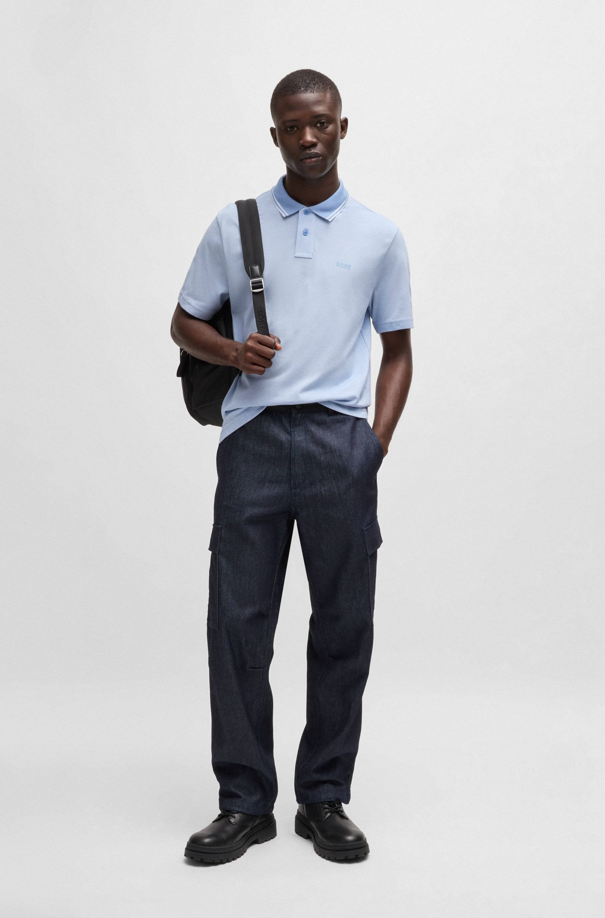 BOSS ORANGE Poloshirt »PeoxfordNew«, mit Polokragen
