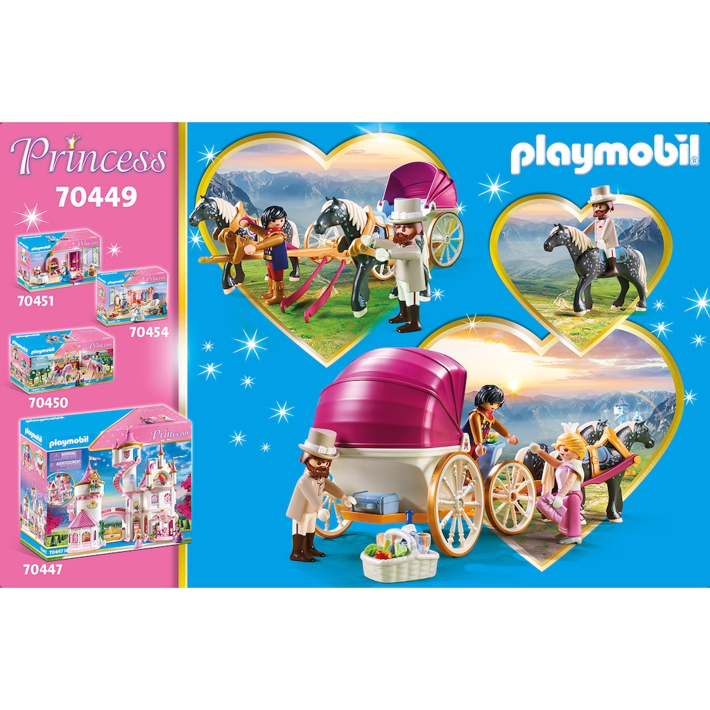 Playmobil® Konstruktions-Spielset »Romantische Pferdekutsche (70449), Princess«, (60 St.)