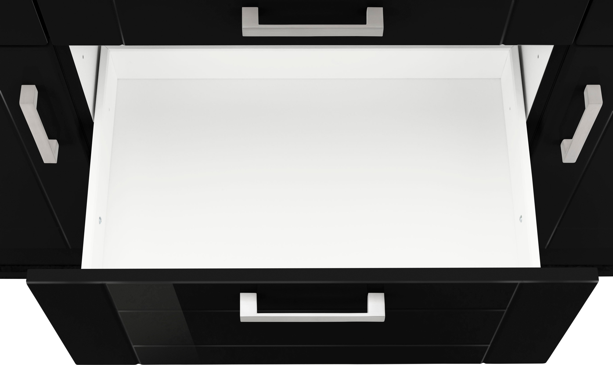 KOCHSTATION Unterschrank »KS-Tinnum« 180 cm breit, Metallgriffe, MDF Fronten, 3 Schubkästen, 2 Auszüge