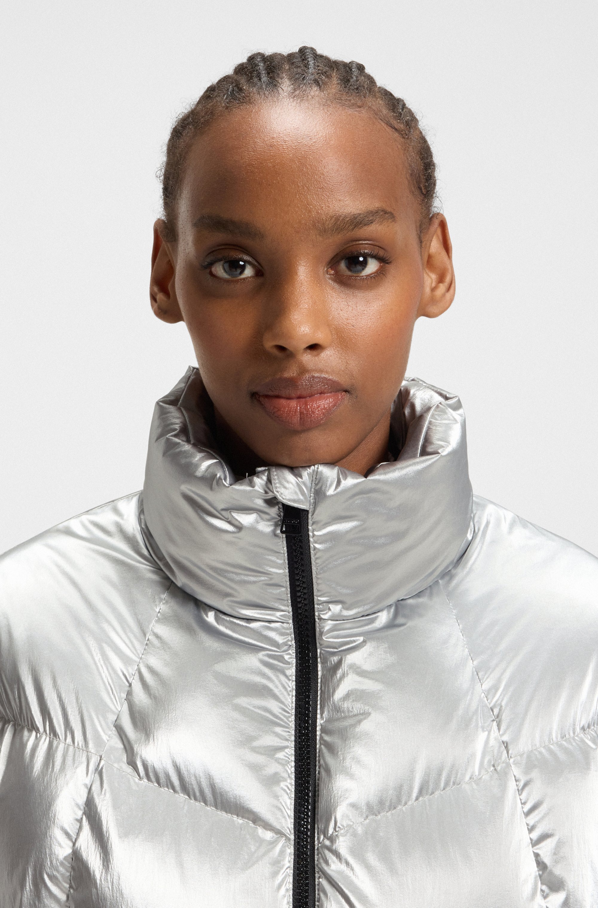 HUGO Blue Steppjacke »Fiorella« in verkürzter Länge, Kordelzug im Saum