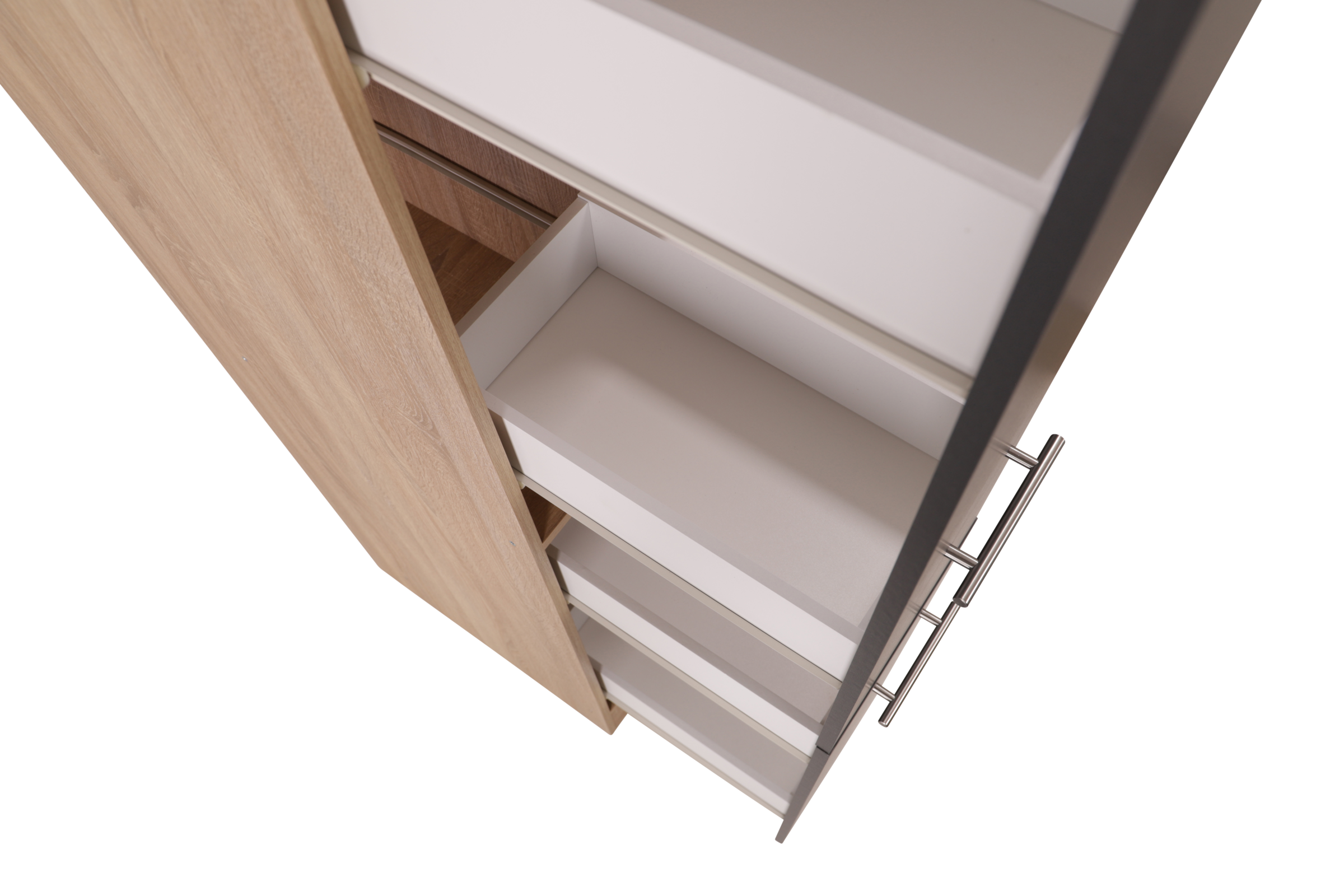 RESPEKTA Apothekerschrank »Merle« Breite 30 cm, Metallstangengriffe, Höhe 200 cm