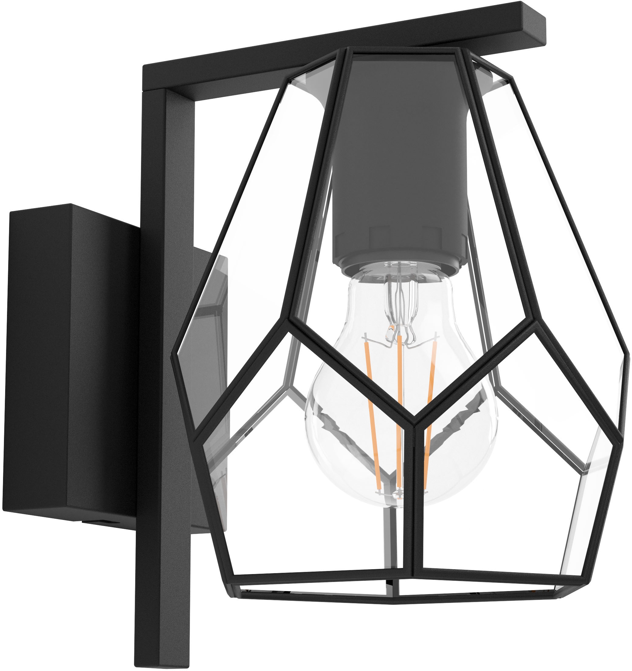 EGLO Deckenleuchte »MARDYKE« E27 1 Stk. Deckenleuchte in schwarz aus Stahl  -  exkl. E27 - 40W